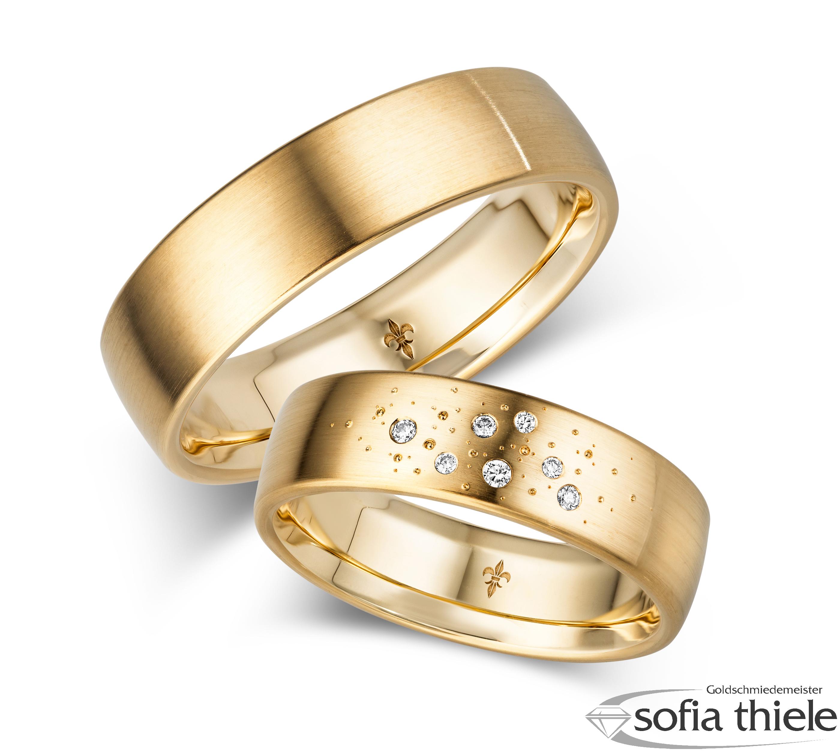 Trauringe Gold Paar TR-00019G Trauringe Gold Paar TR-00019G