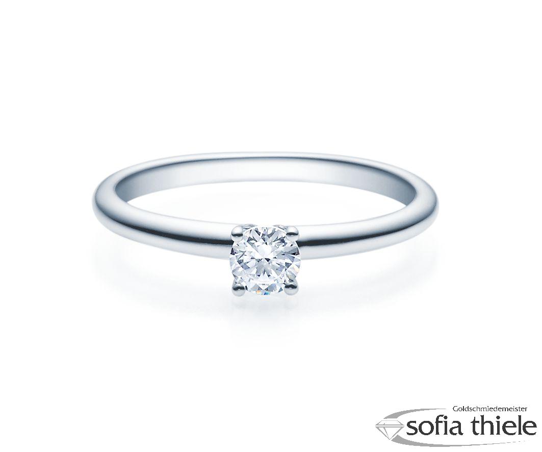 Damenring Silber mit Diamant 18018-0,3-L