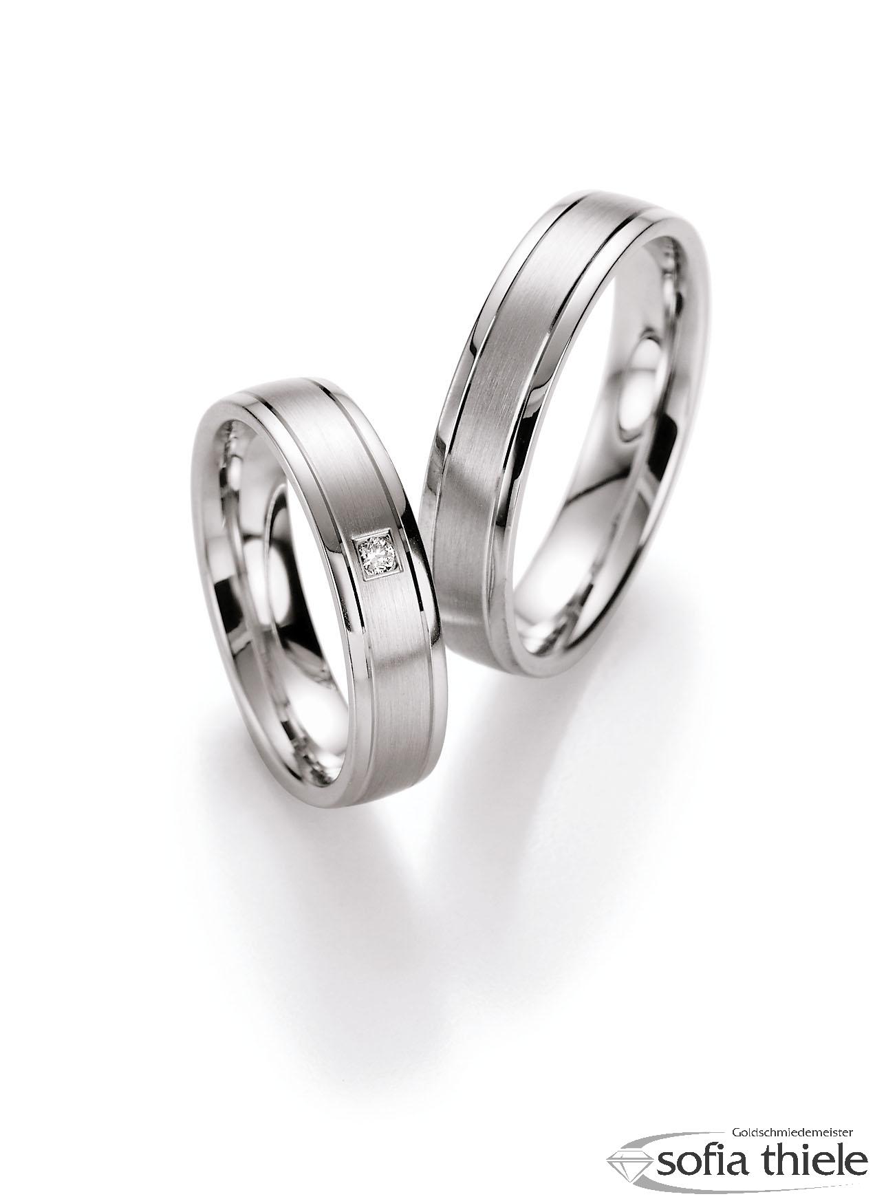Trauringe Silber Paar 55-10030-050