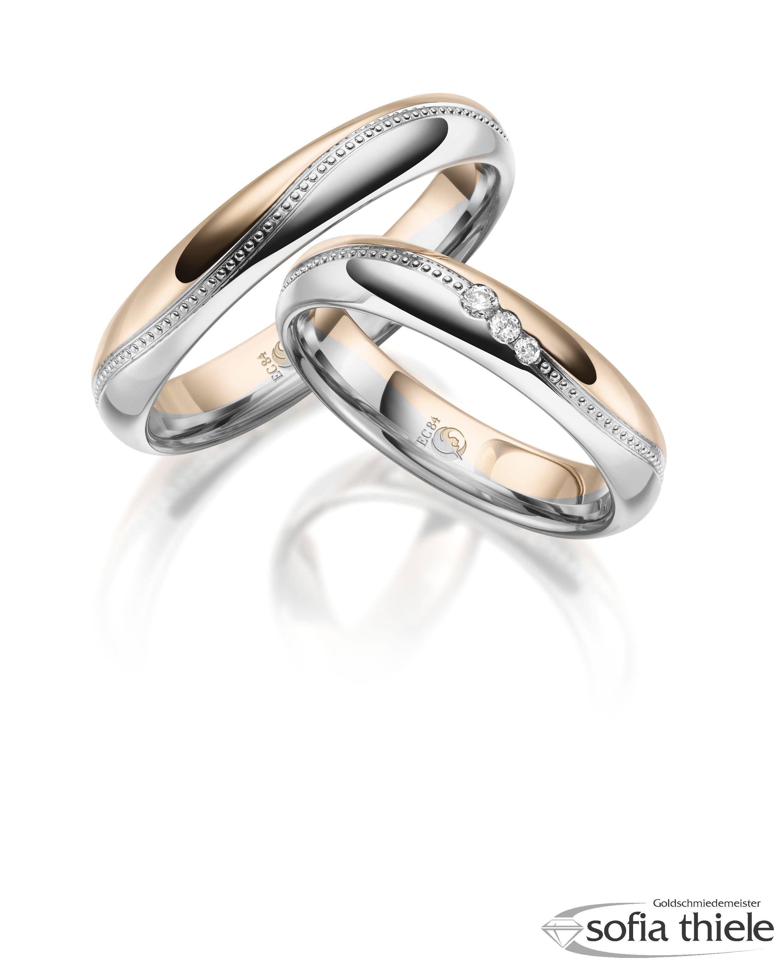 Trauringe Gold Paar RU-1626-1-375WG