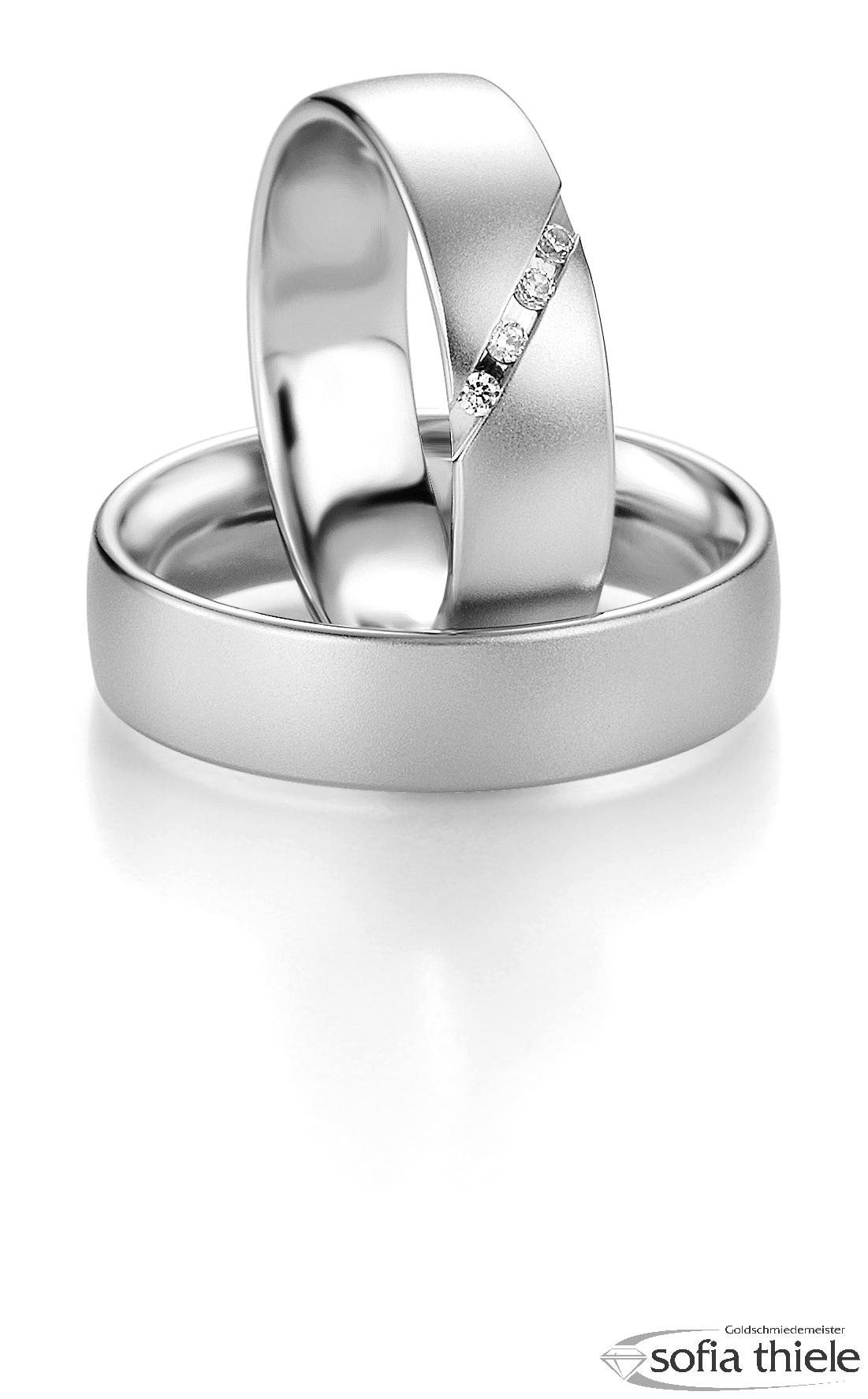 Trauring Palladium Paar B-48-02605-06