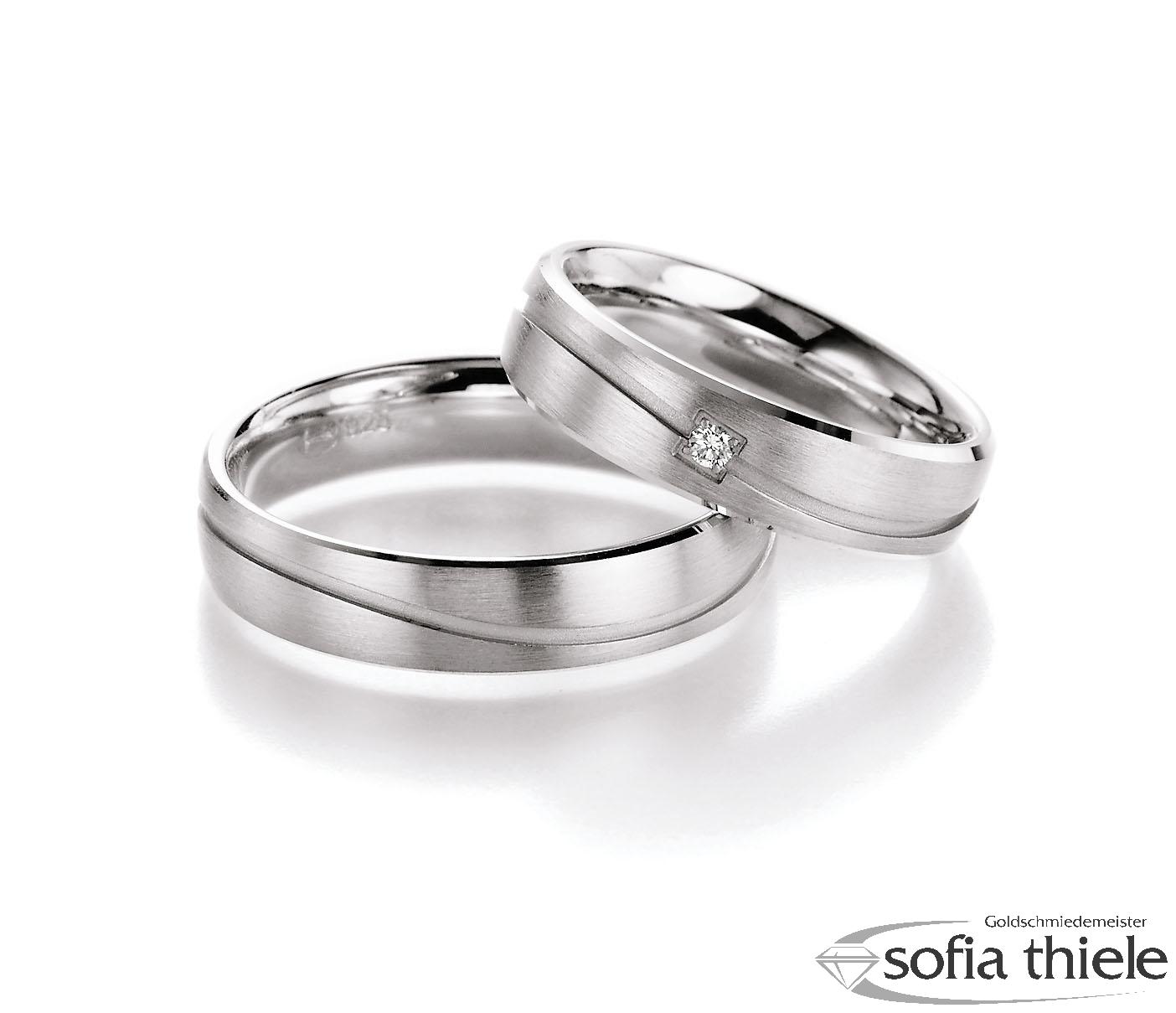 Trauringe Silber Paar 55-10150-050