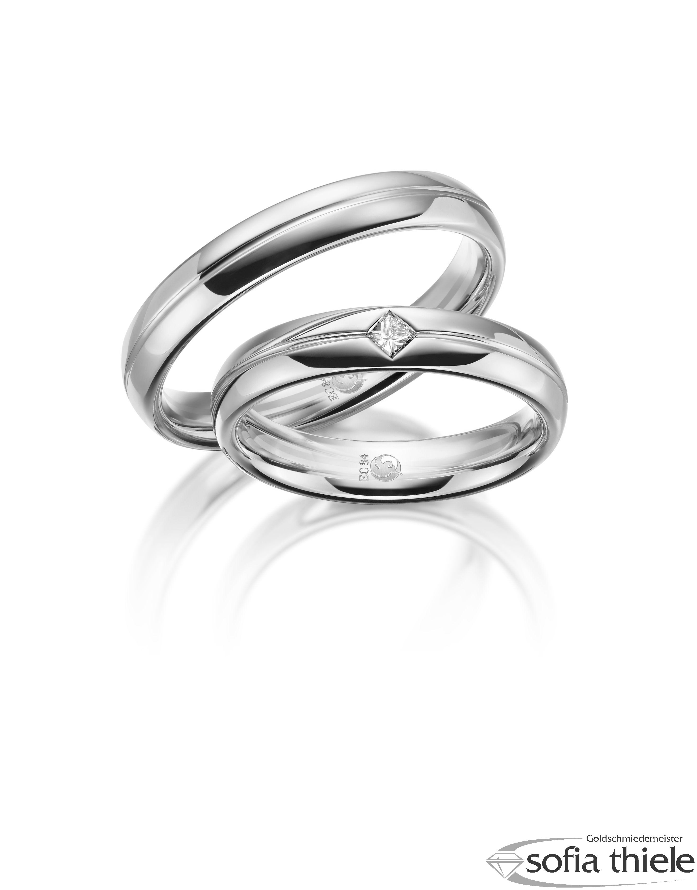 Trauringe Gold Paar RU-1611-1-375W