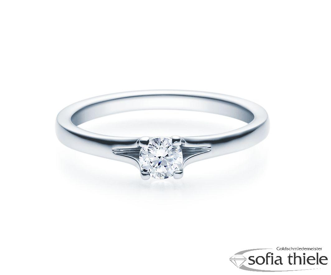 Damenring Silber mit Diamant 18020-0,3-L