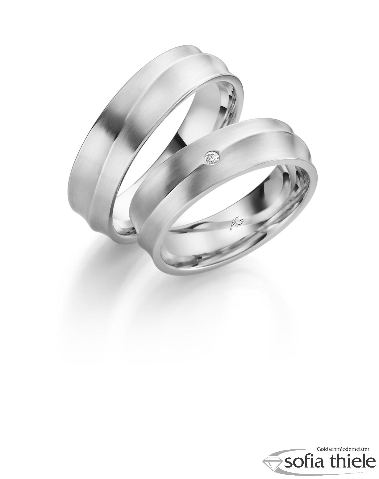 Trauringe Gold Paar G-28639-6-375W