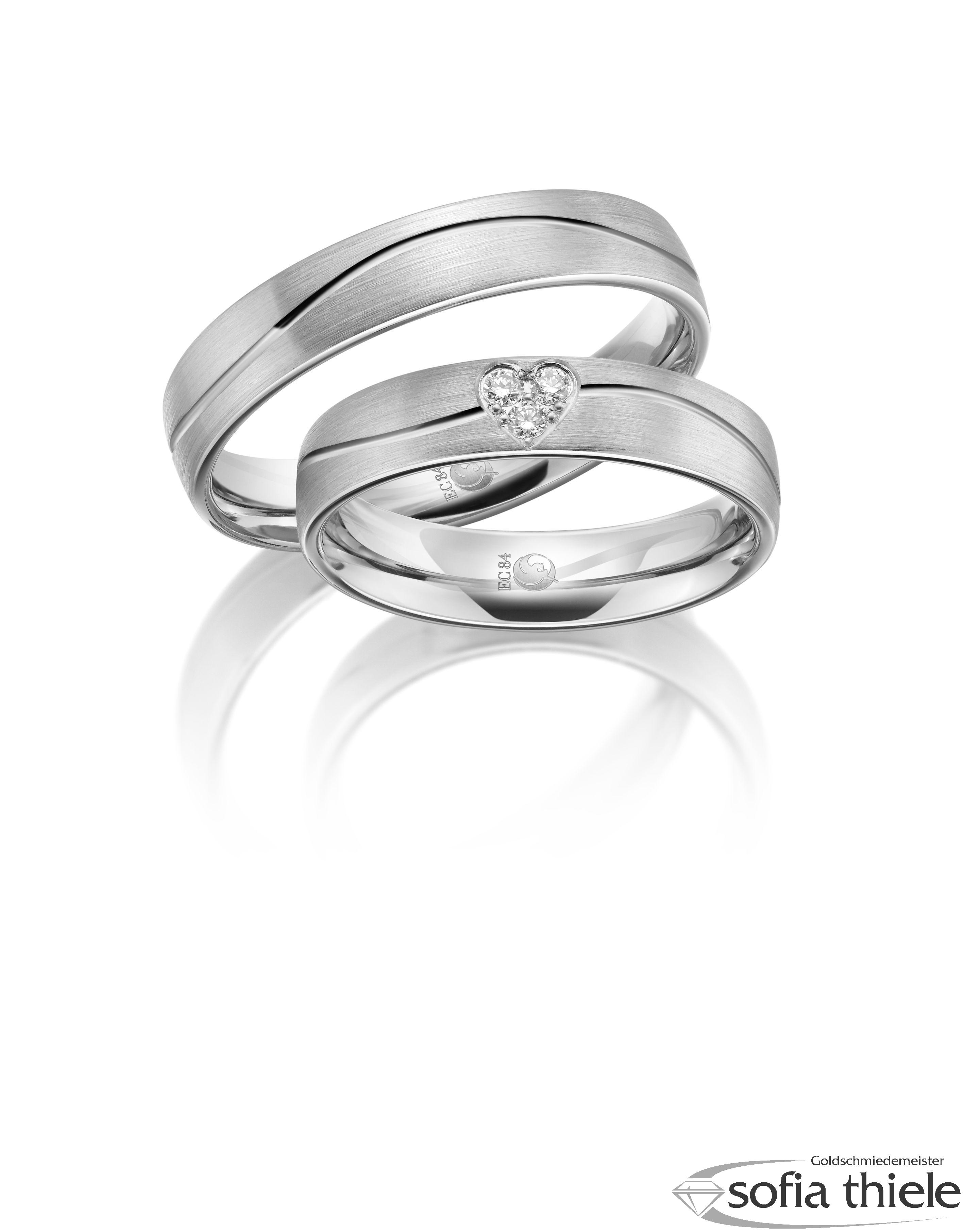 Trauringe Gold Paar RU-1603-1-375W