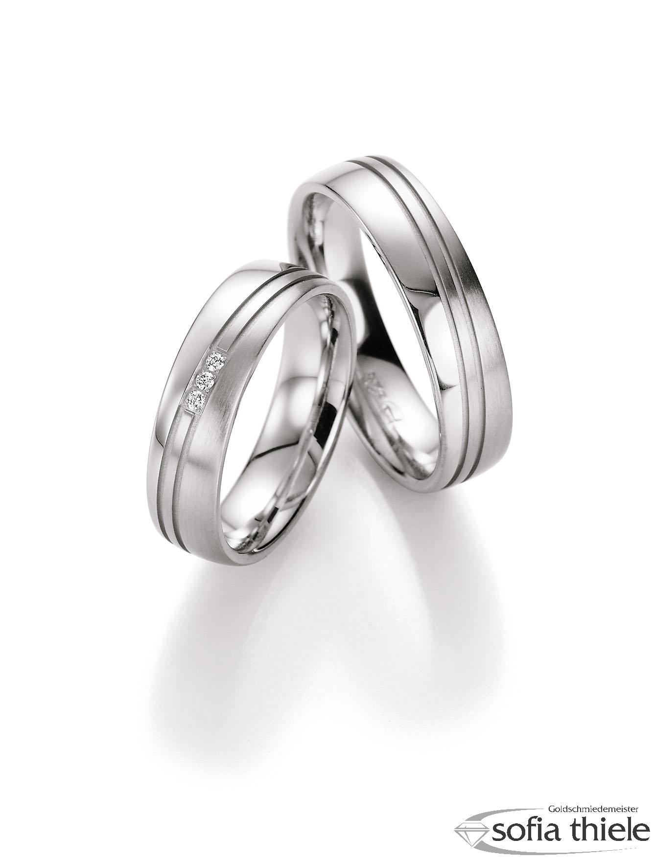 Trauringe Silber Paar 55-10110-055