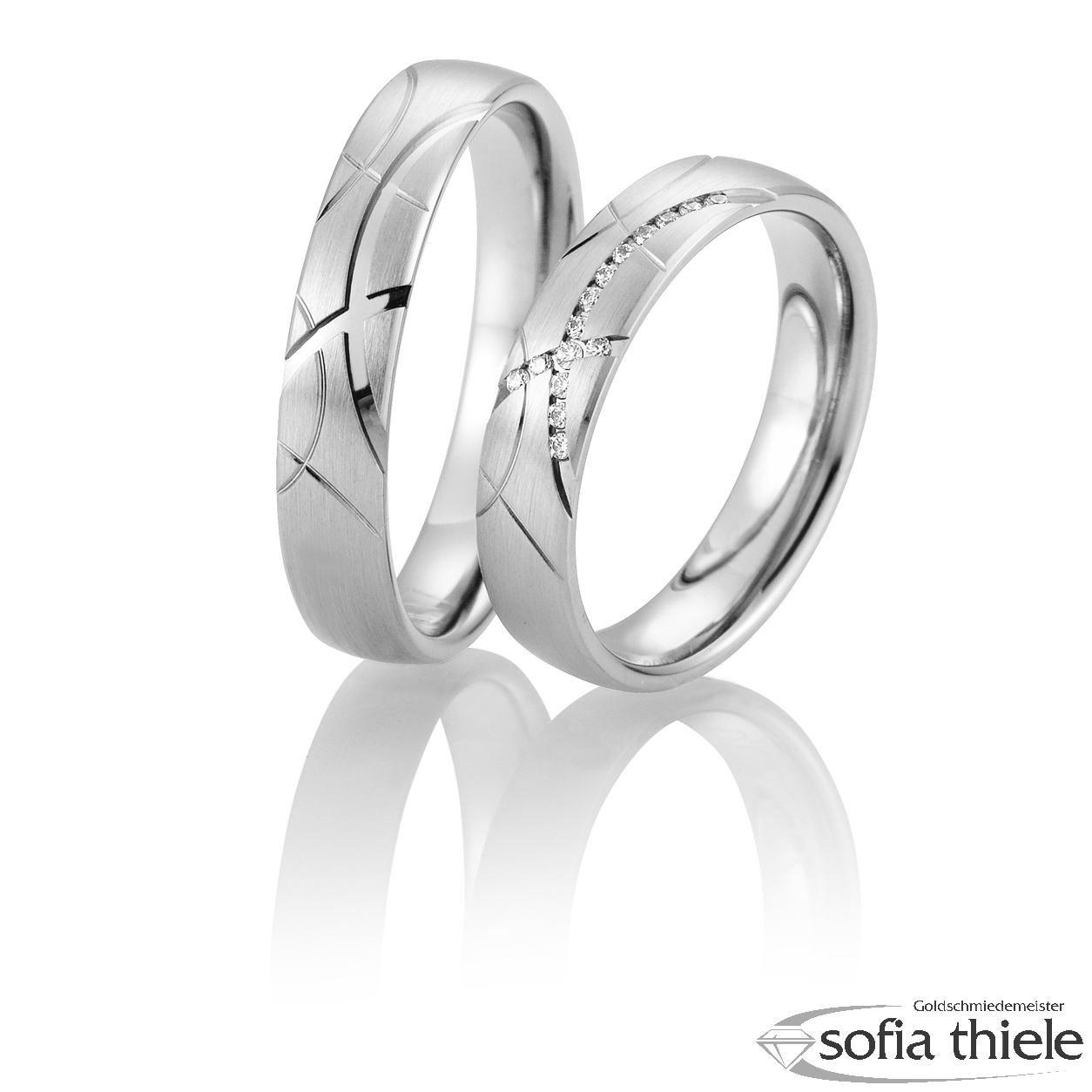 Trauring Palladium Paar B-48-02669-70