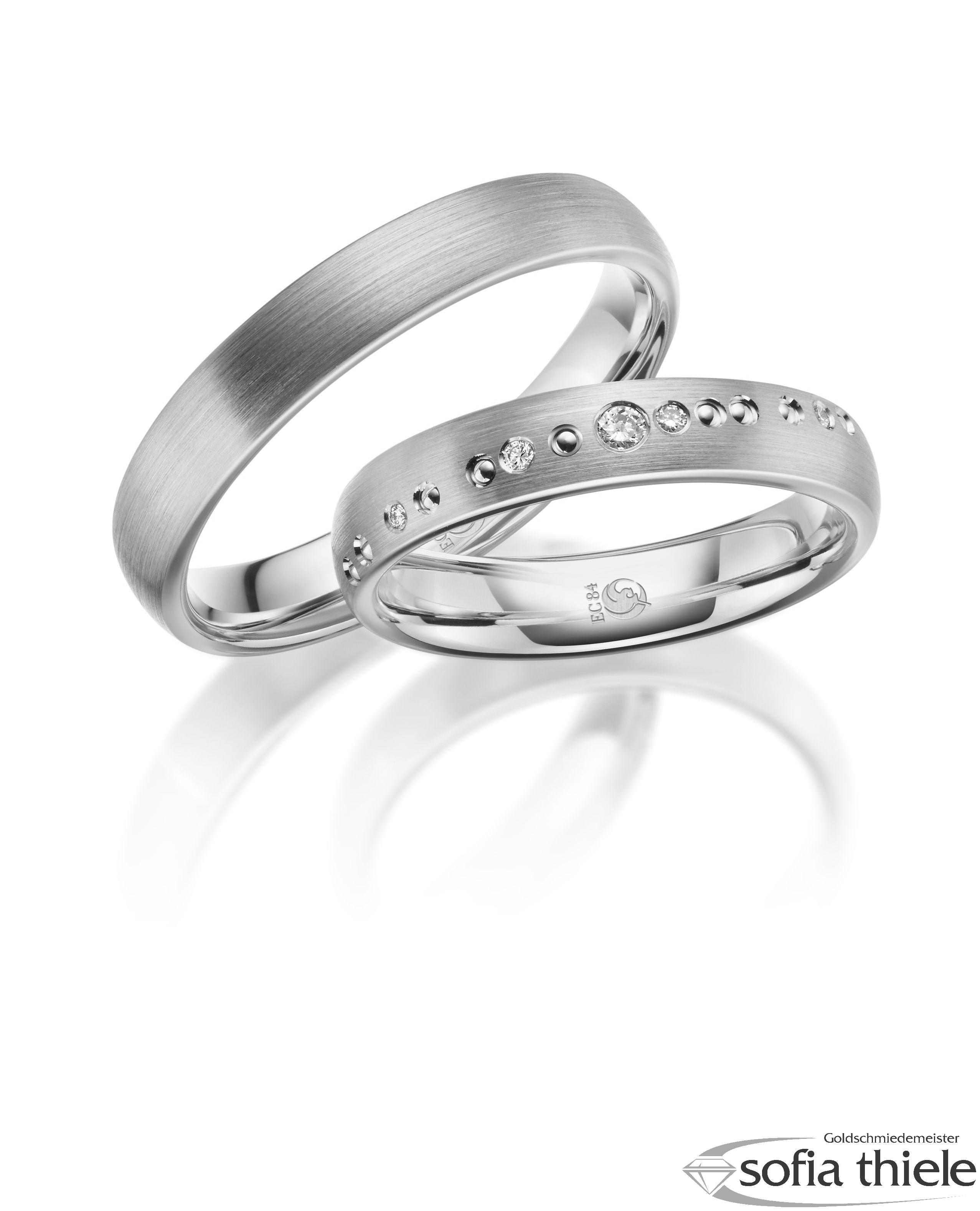 Trauringe Gold Paar RU-1632-1-375W