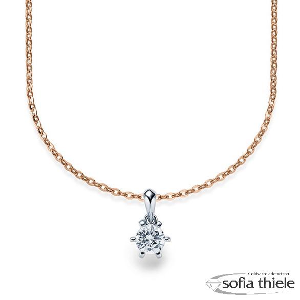 Kette-Collier Gold mit Diamanten RU-1576-10-RW