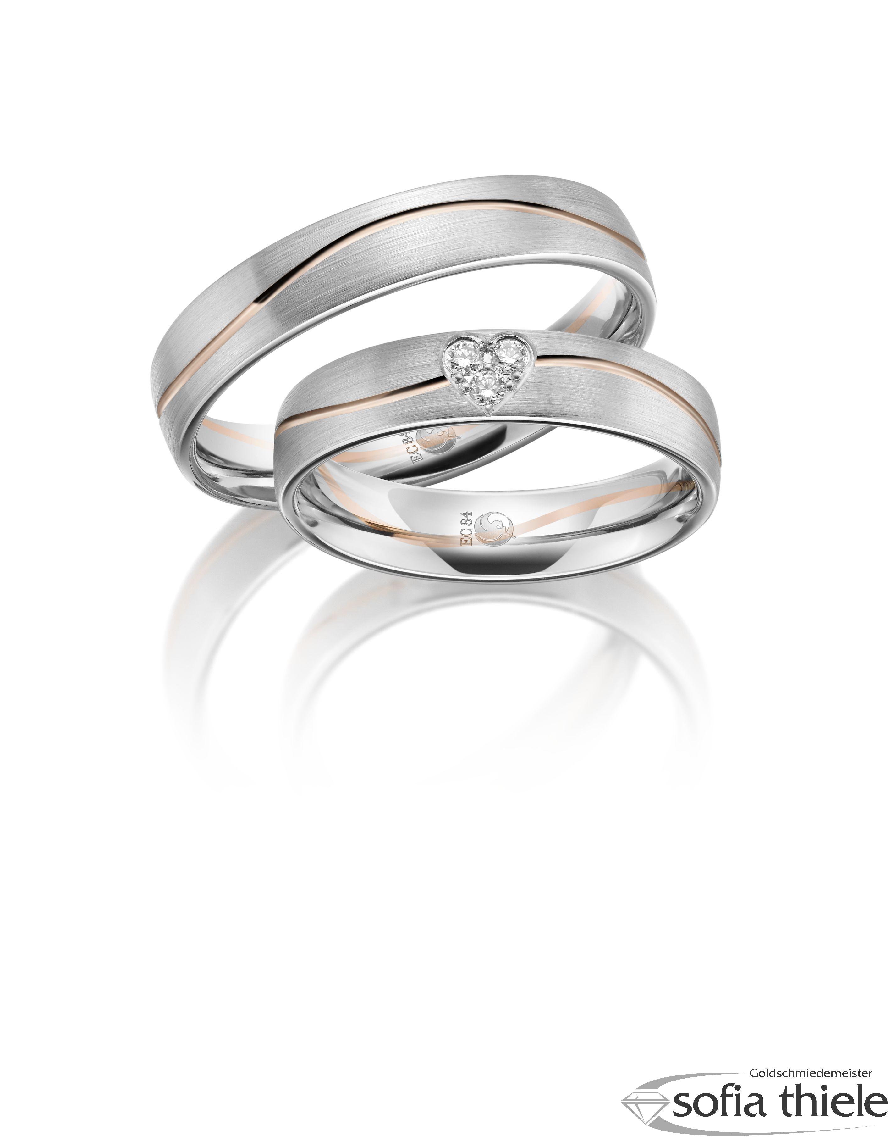 Trauringe Gold Paar RU-1603-1-375WR