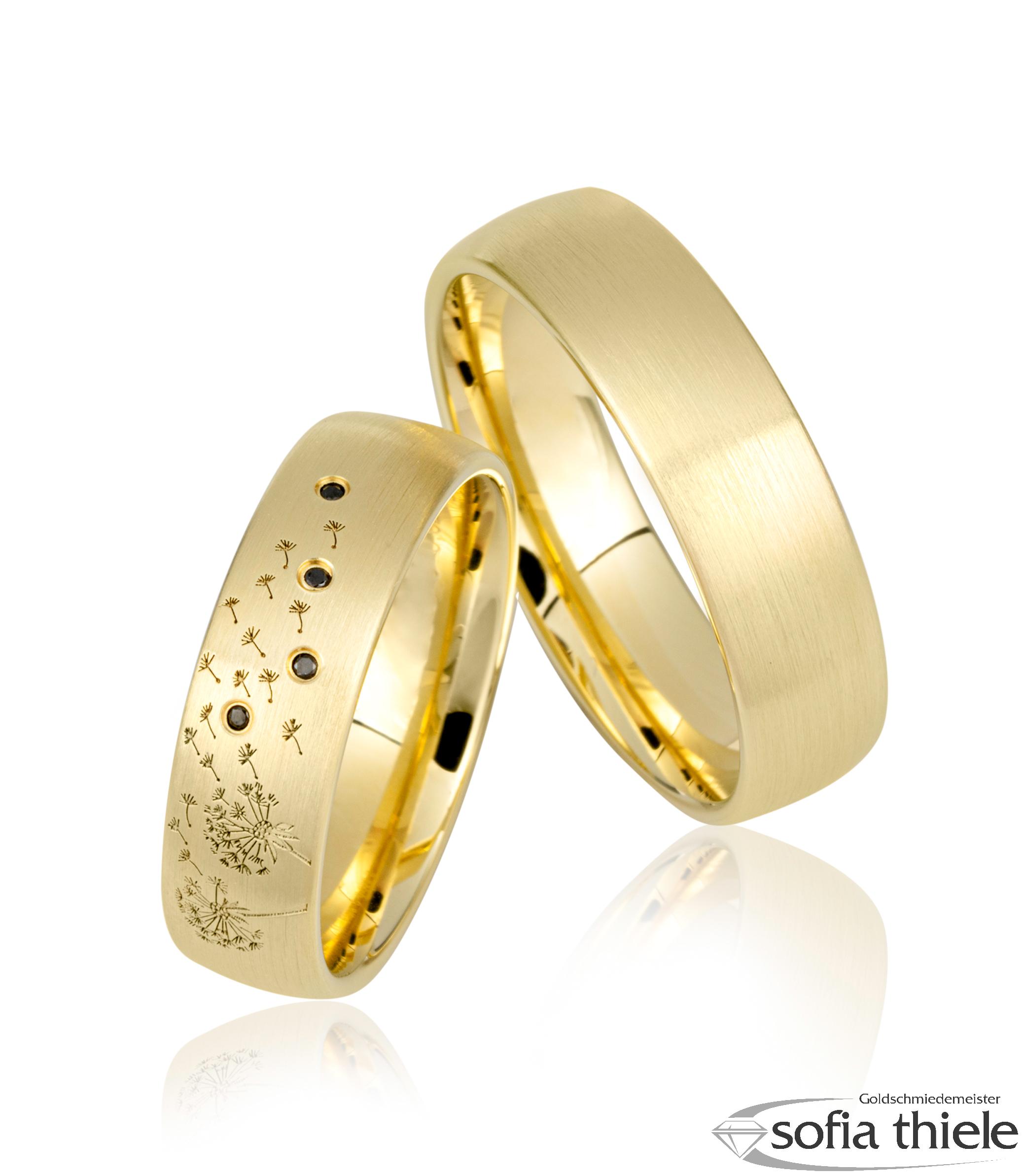 Trauringe Gold Paar 49-81679-0-375G