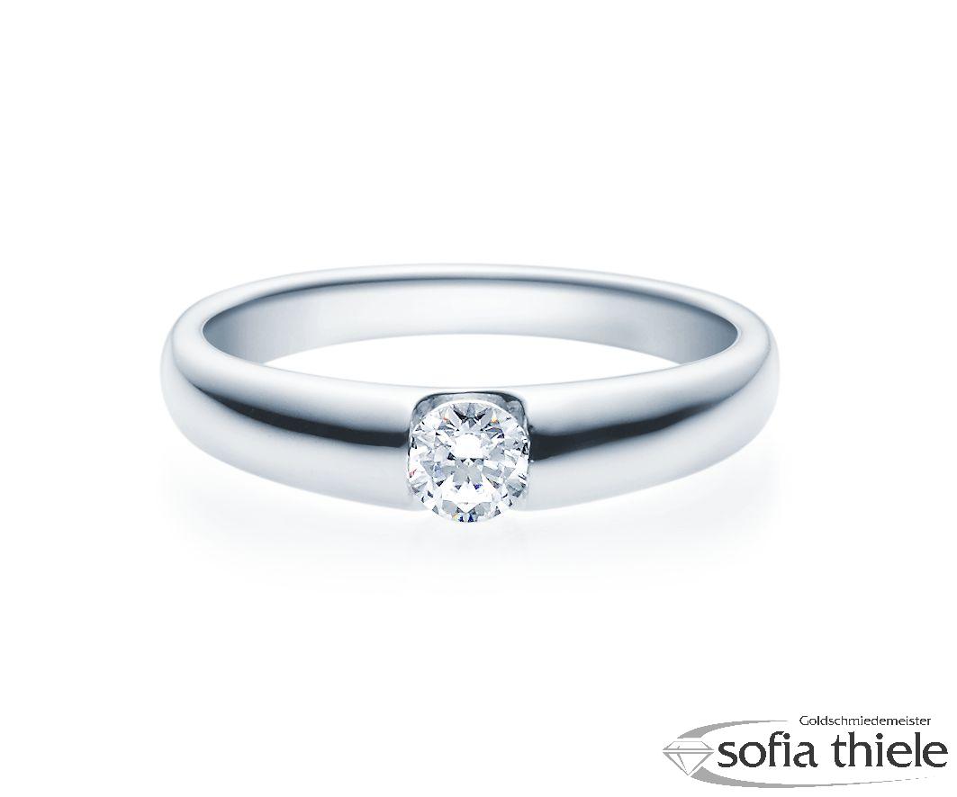 Damenring Silber mit Diamant 18005-0,3-L