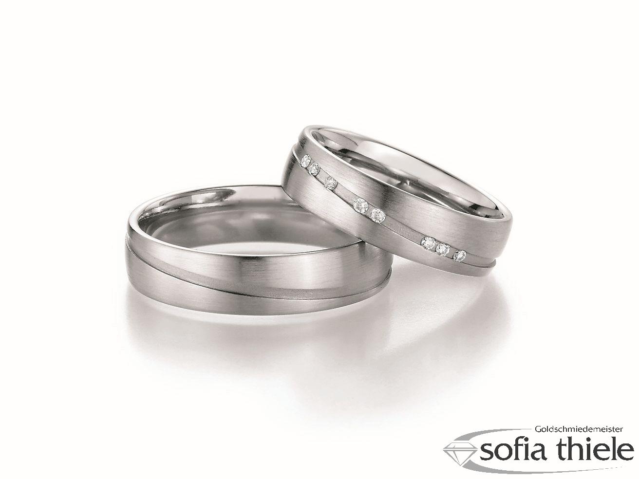 Trauring Palladium Paar 02-31070-080