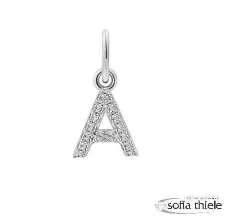 Kettenanhänger Silber m. Zirk. XS10450W-A