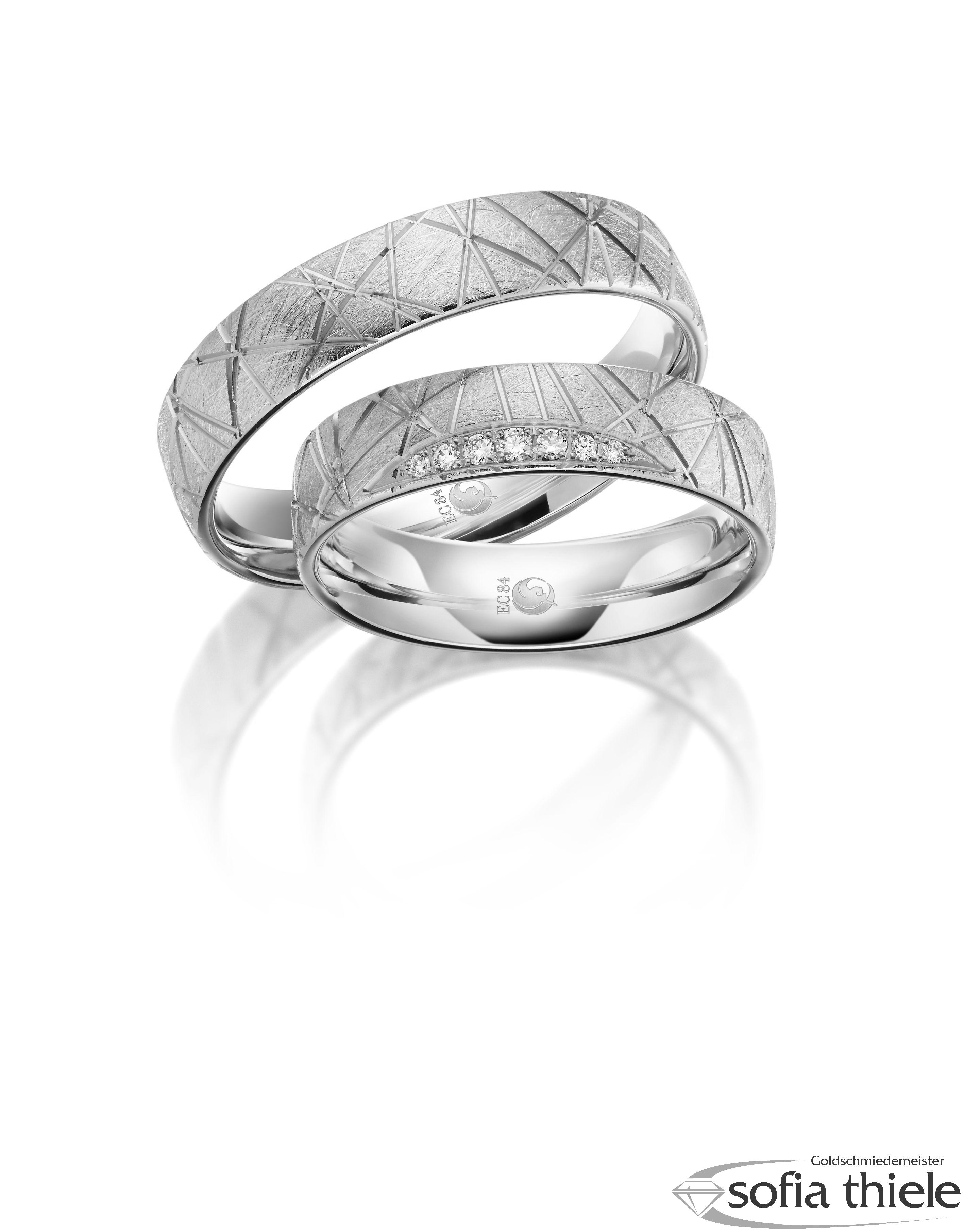 Trauringe Gold Paar RU-1607-1-375W