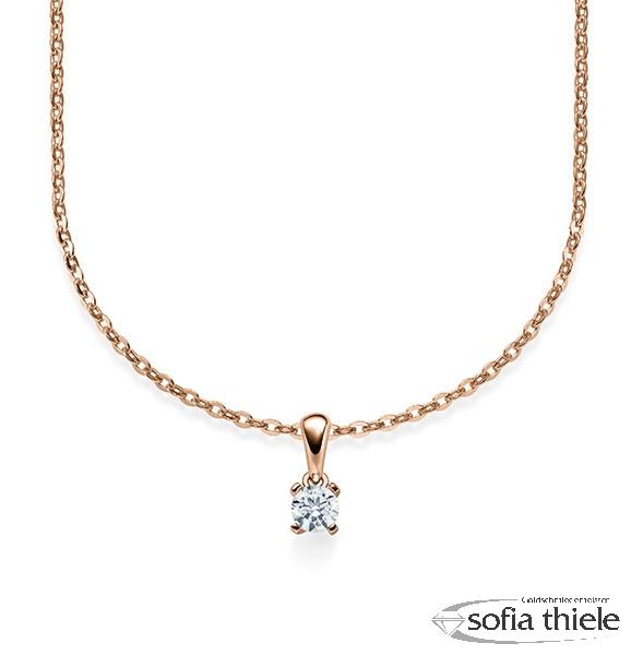 Kette-Collier Gold mit Diamanten RU-1578-2-R