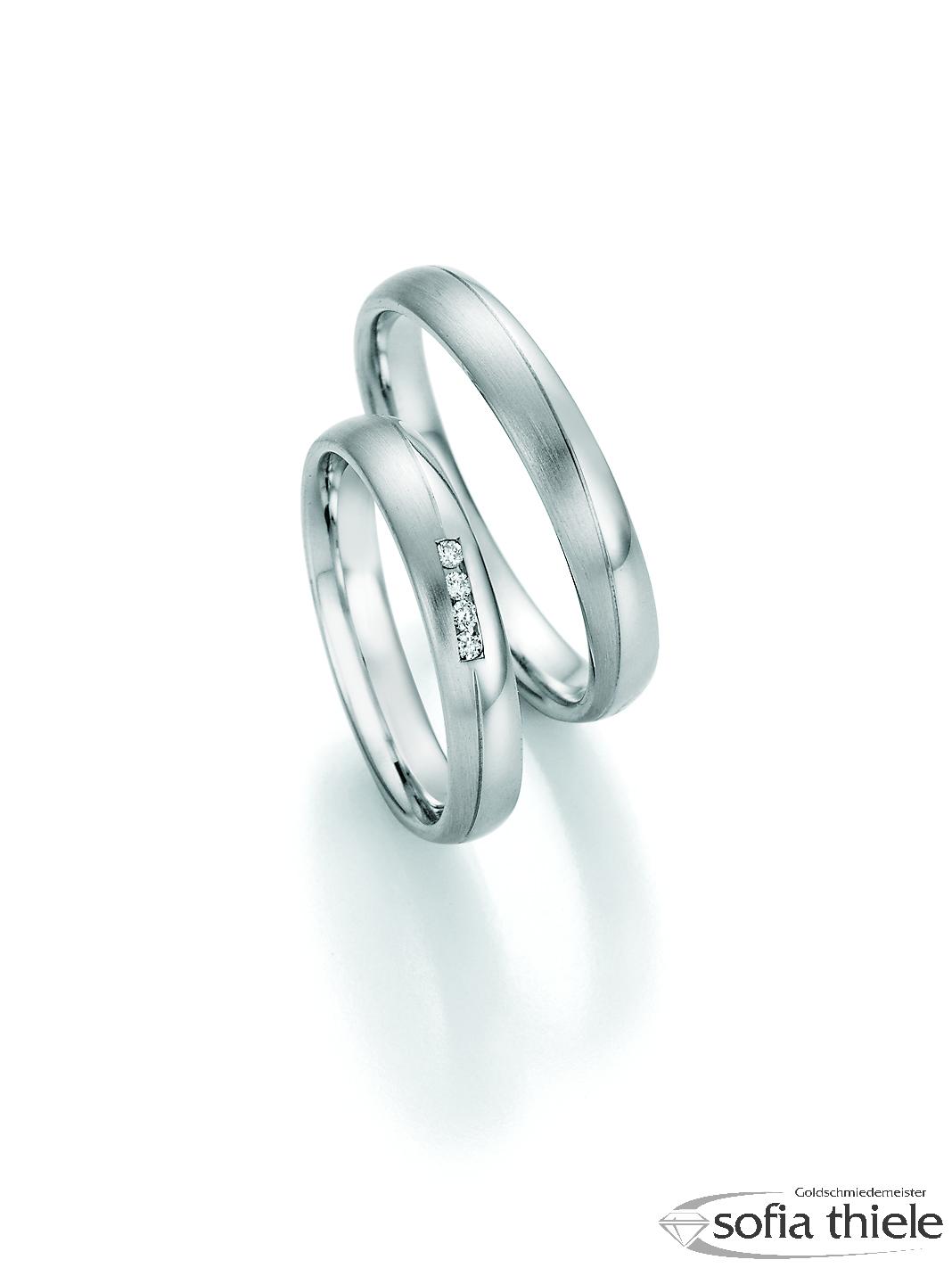 Trauringe Edelstahl Paar 88-22130-035