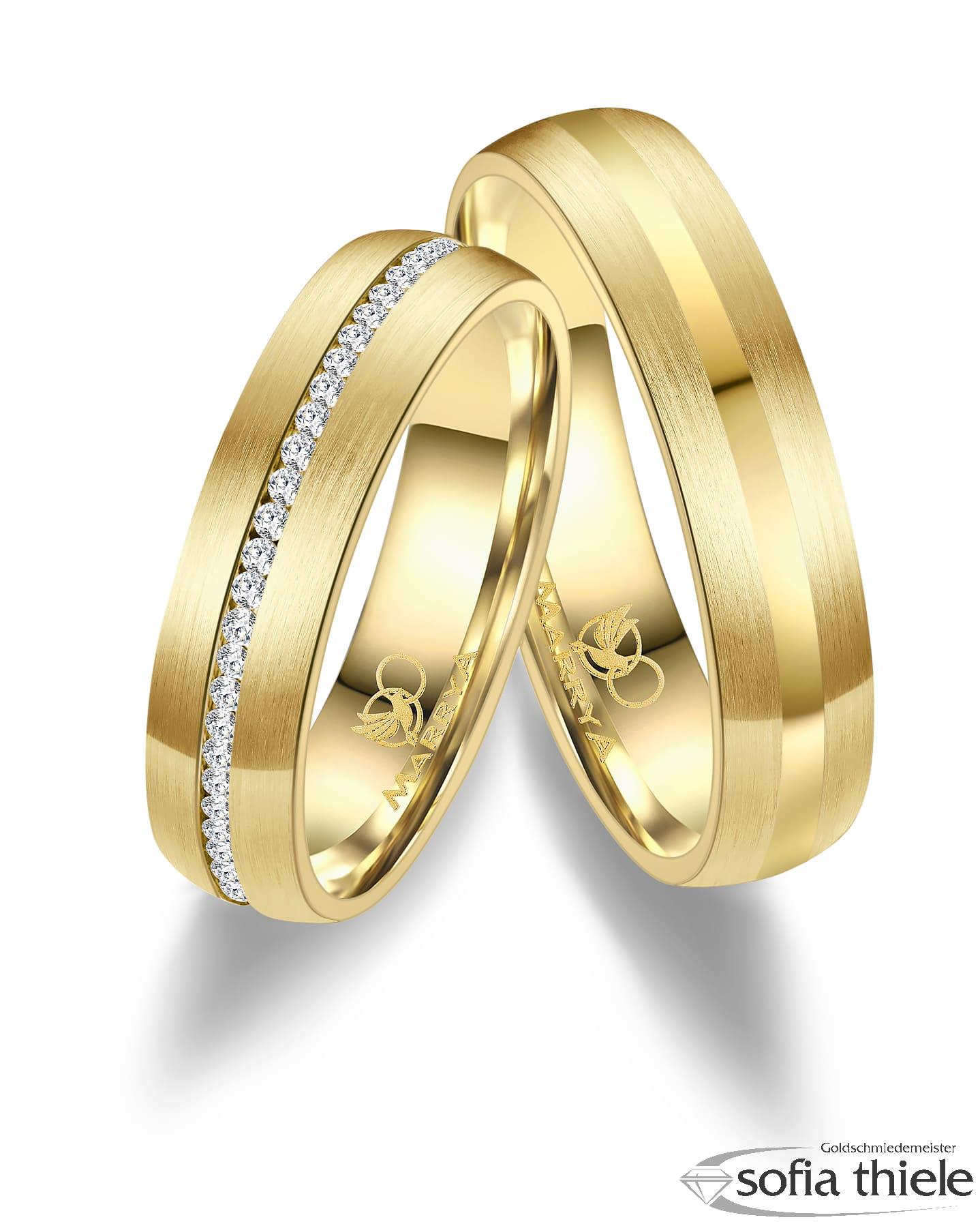 Trauringe Edelstahl Paar ES-27