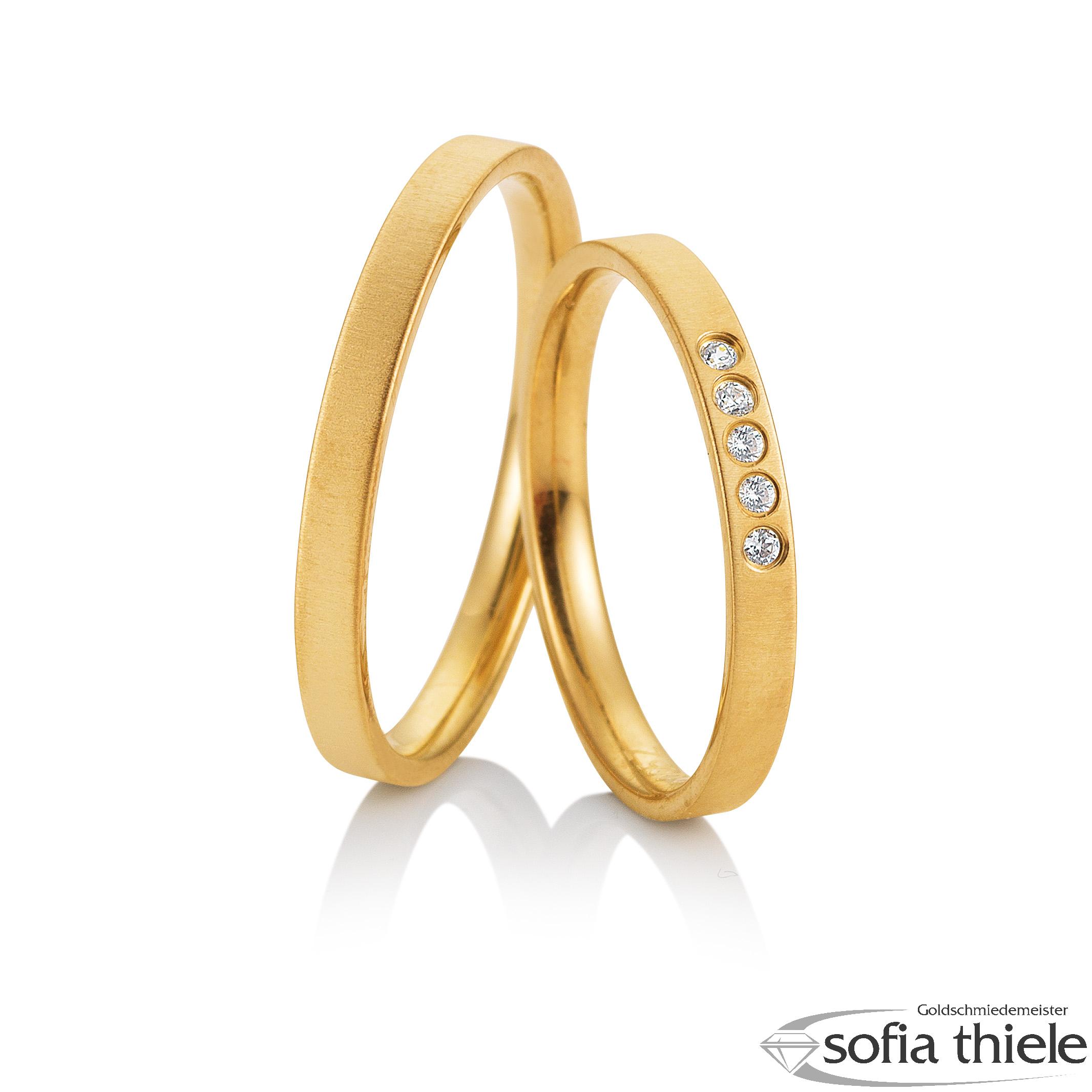 Trauringe Gold Paar 49-81753-375G