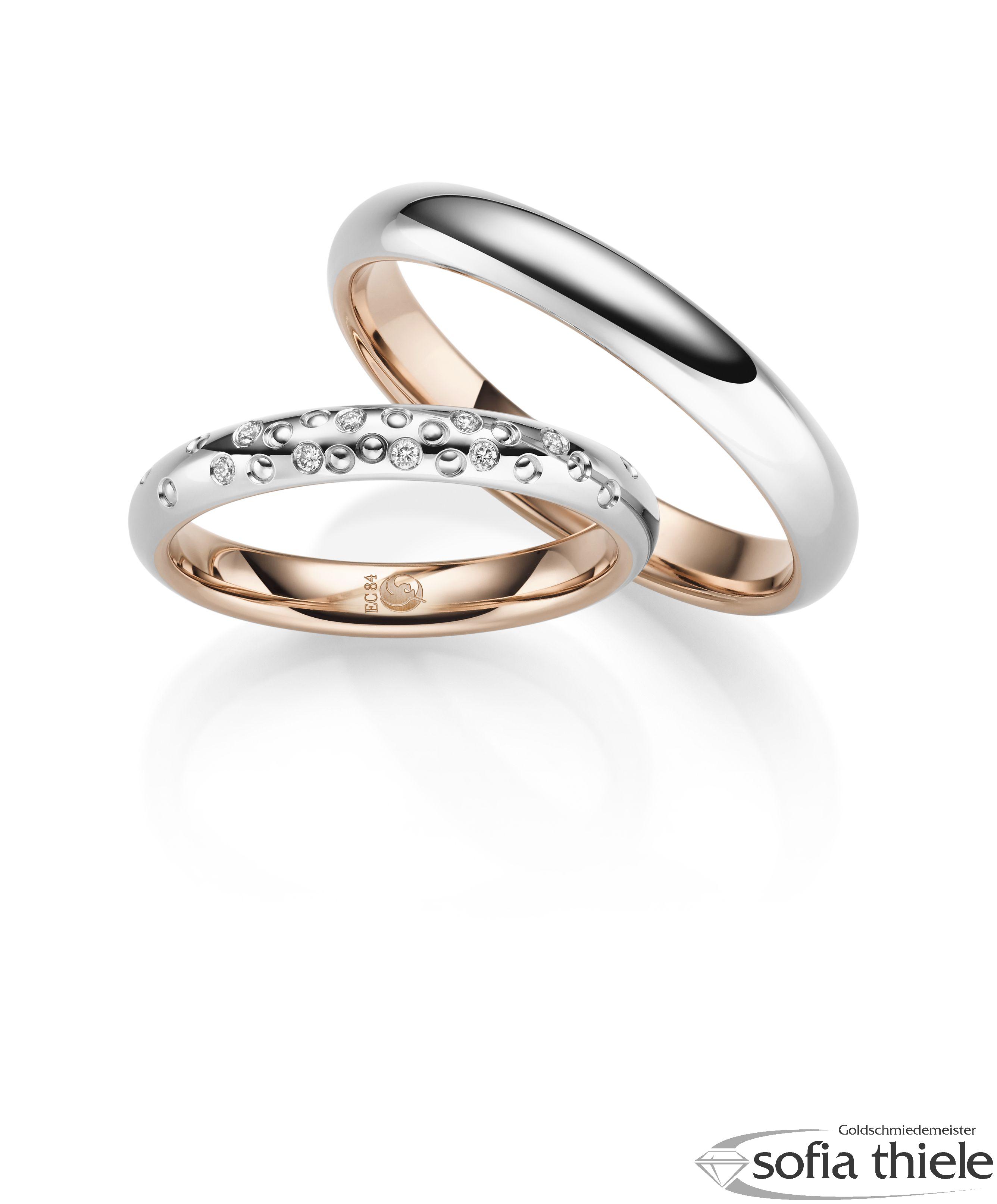 Trauringe Gold Paar RU-1711-1-585WR