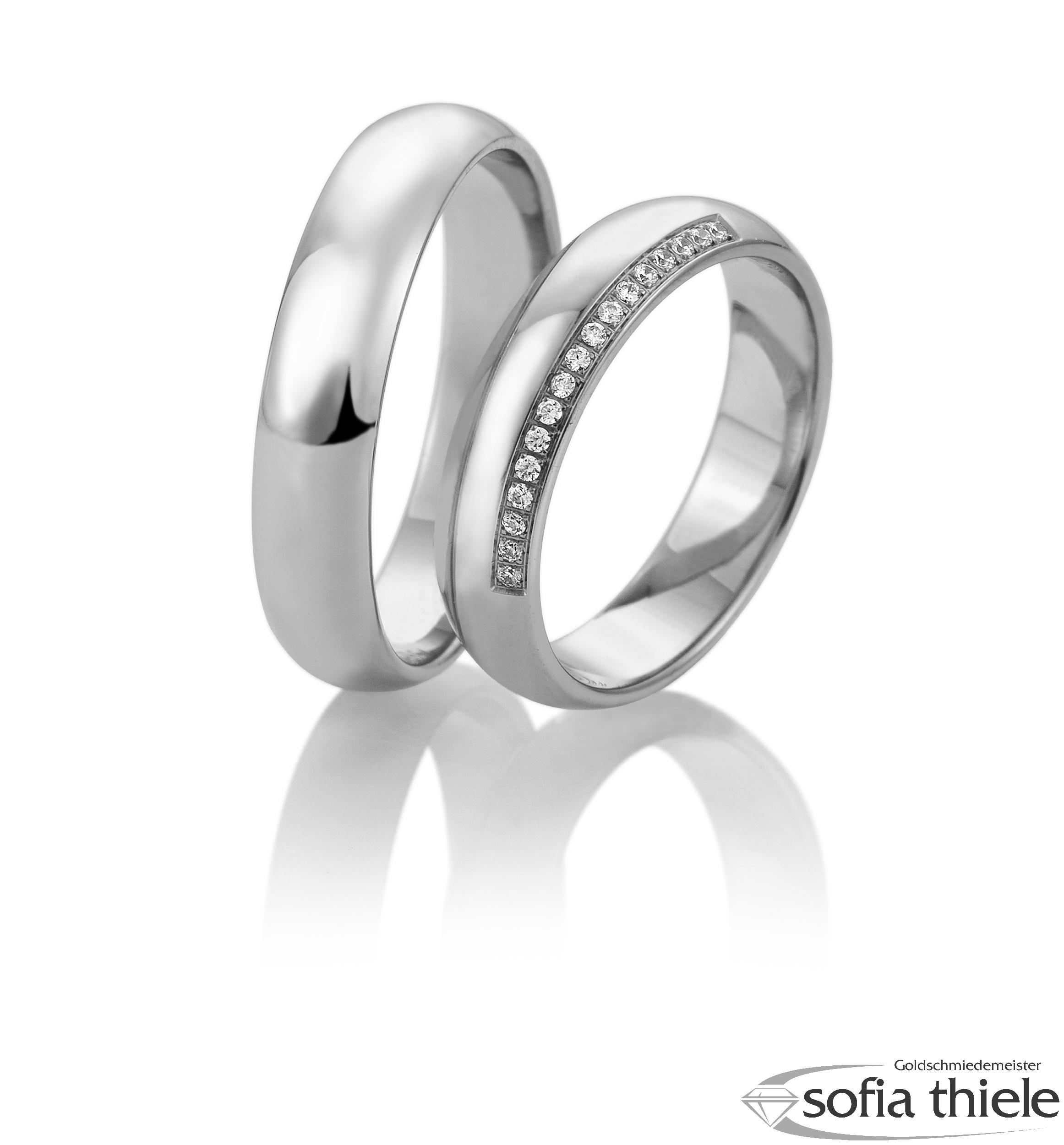 Trauring Palladium Paar B-48-02653-54