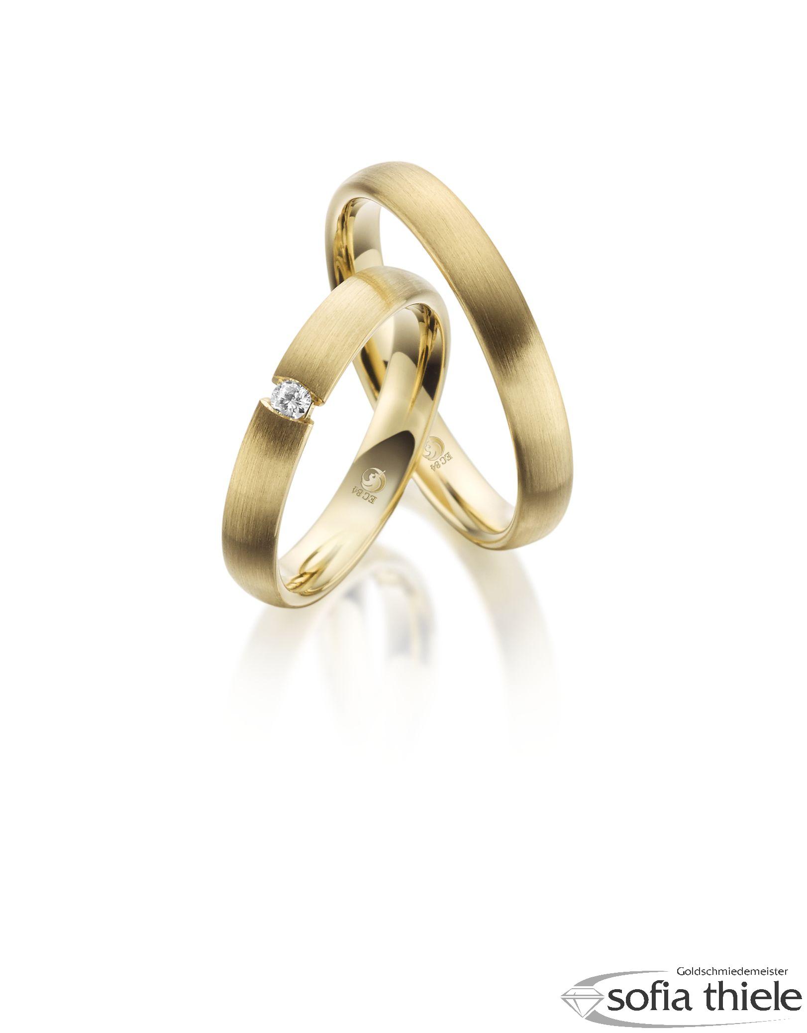 Trauringe Gold Paar RU-1075-1-585G