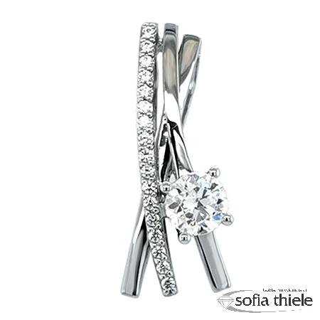 Kettenanhänger Silber m. Zirk. 32-02992-925