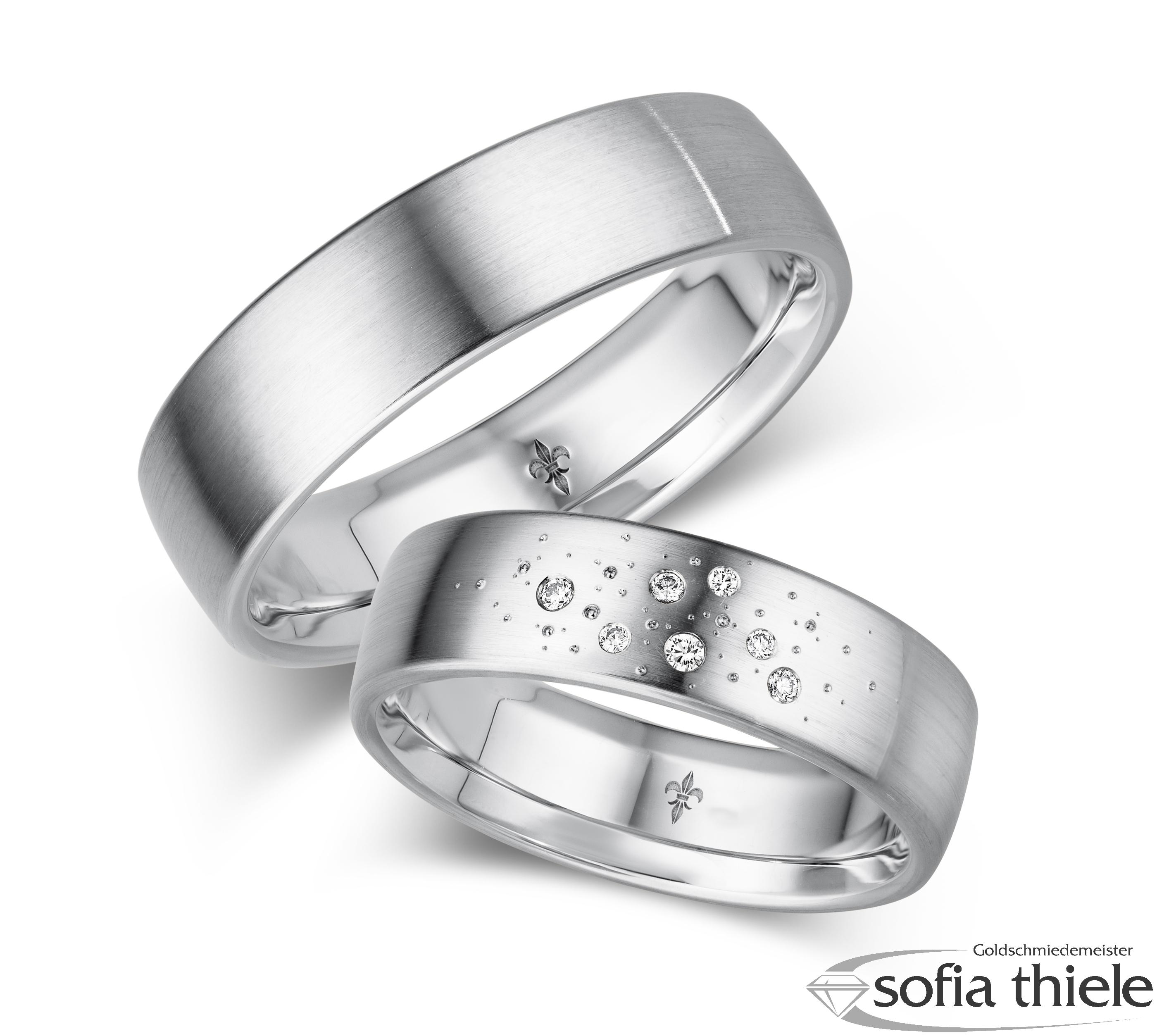 Trauringe Gold Paar TR-00019W-375