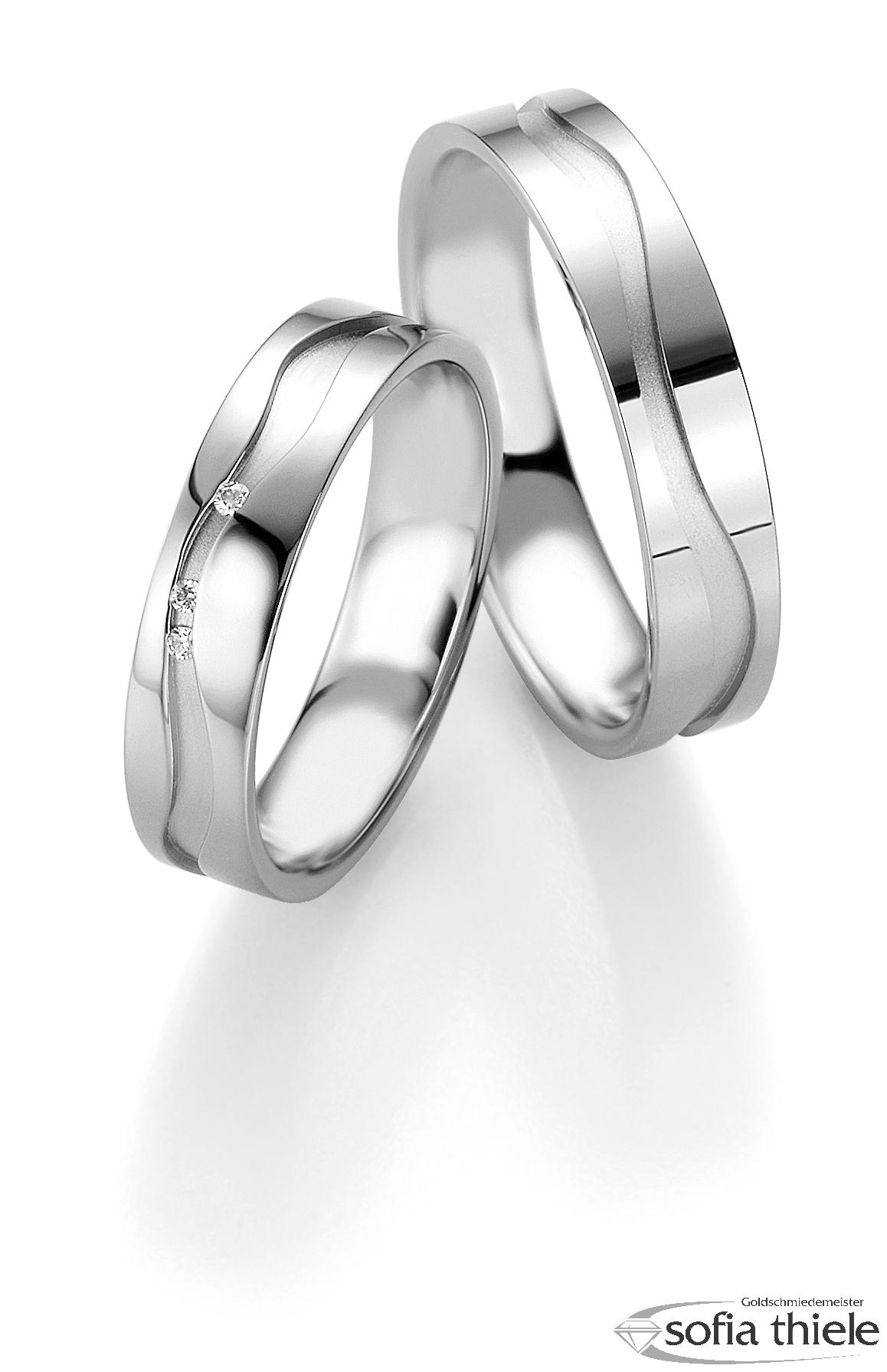 Trauring Palladium Paar B-48-02609-10