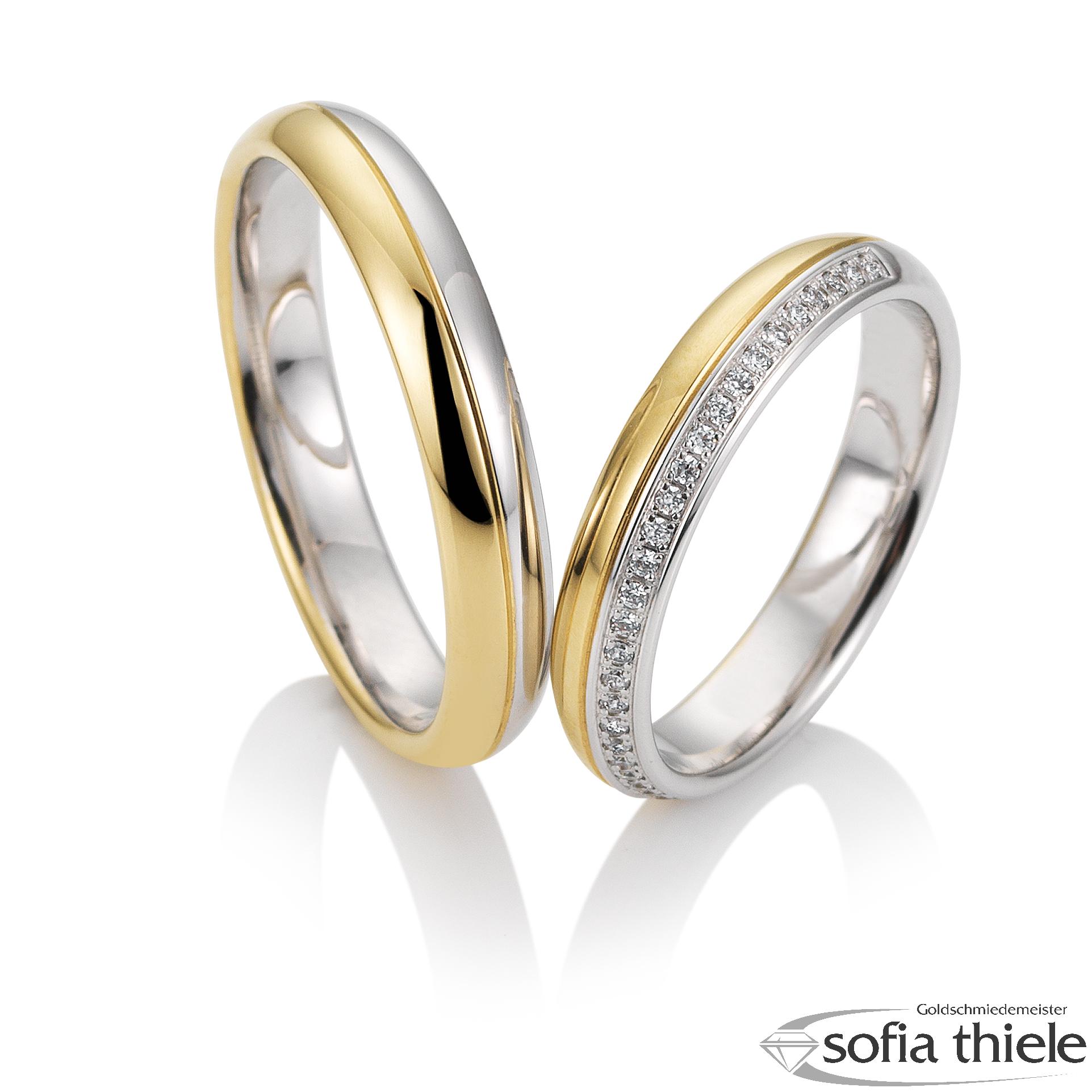 Trauringe Gold Paar 49-81721-0-375WG