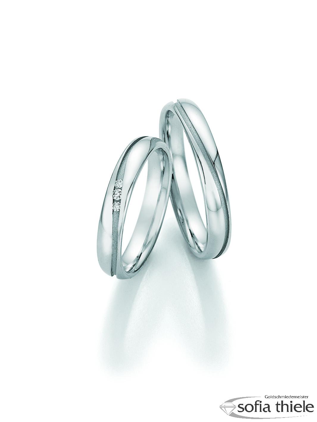 Trauringe Edelstahl Paar 88-22050-035