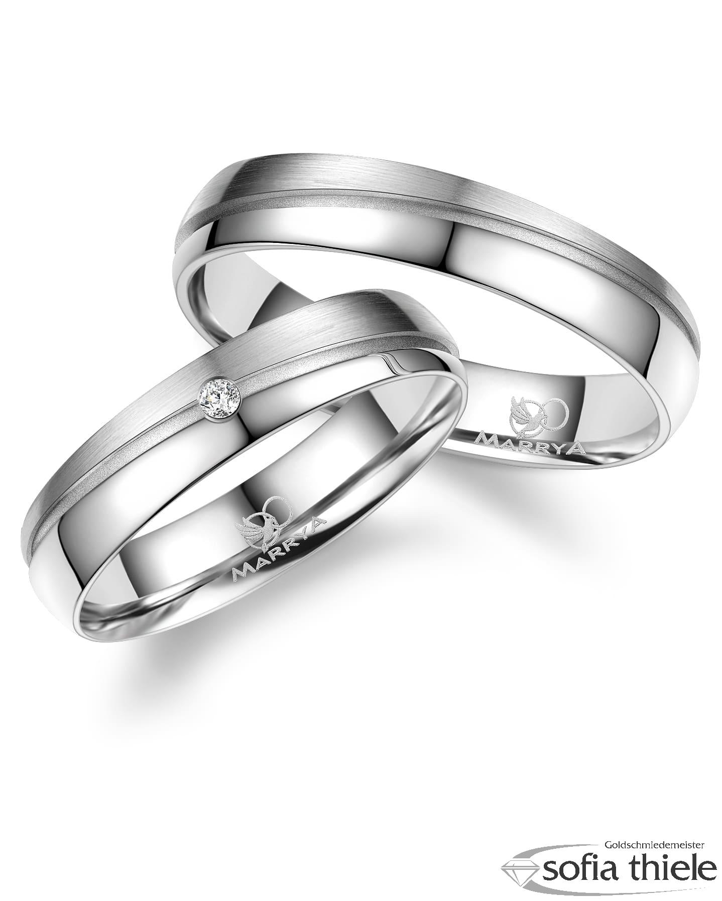Trauringe Silber Paar SI-11 Trauringe Silber Paar SI-11