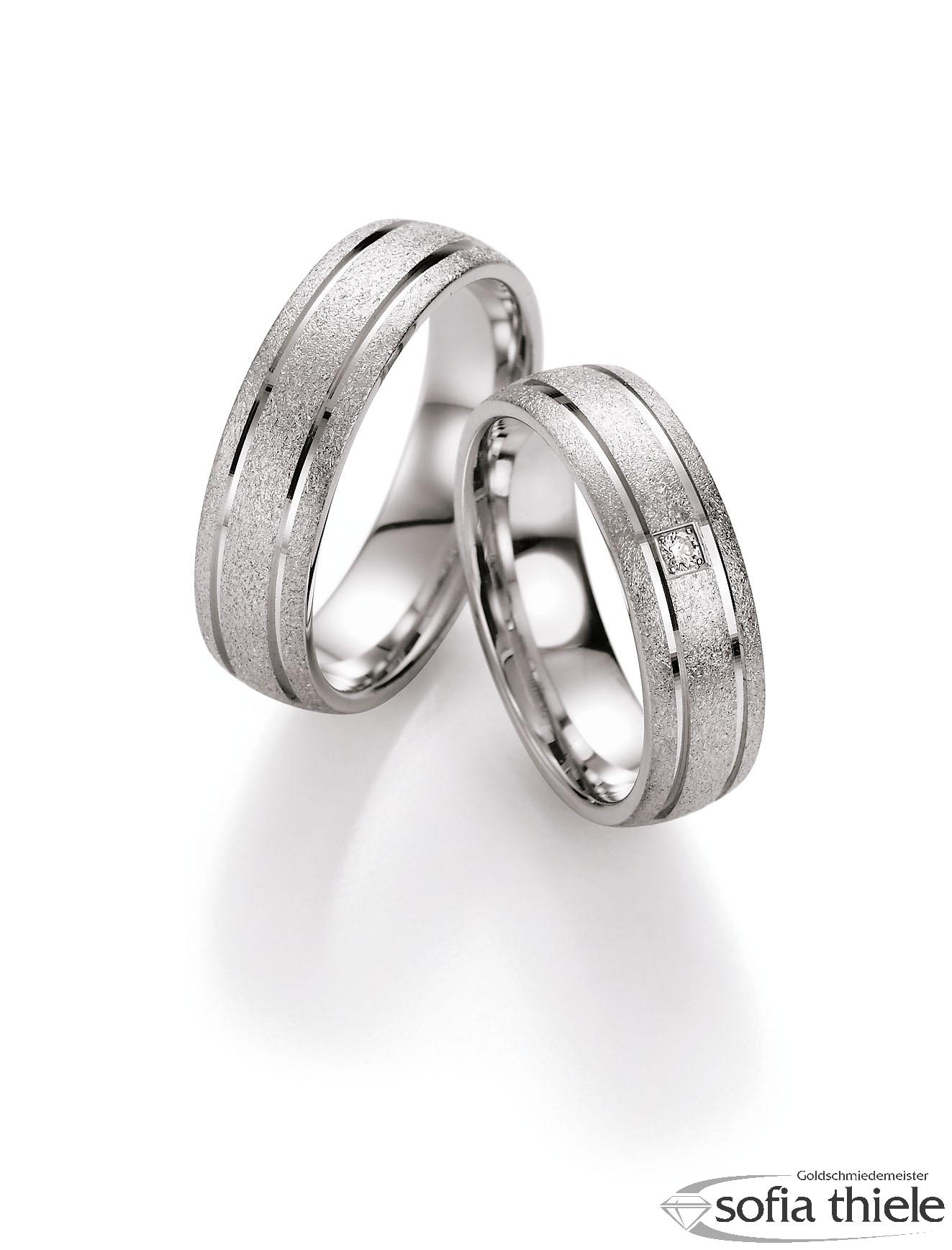 Trauringe Silber Paar 55-10090-060