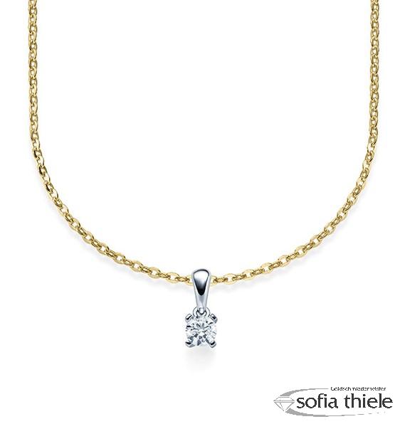 Kette-Collier Gold mit Diamanten RU-1578-2-GW Kette-Collier Gold mit Diamanten RU-1578-2-GW