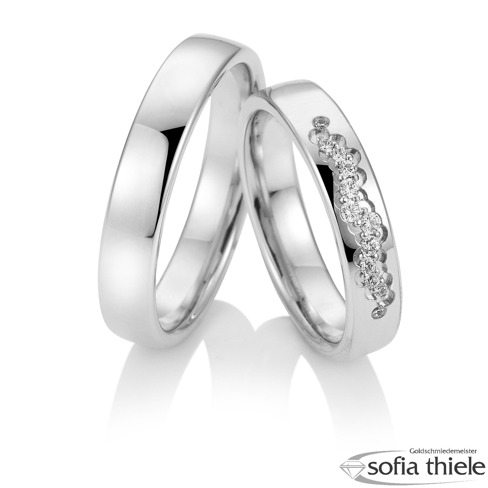 Trauringe Gold Paar 49-81709-0-375W