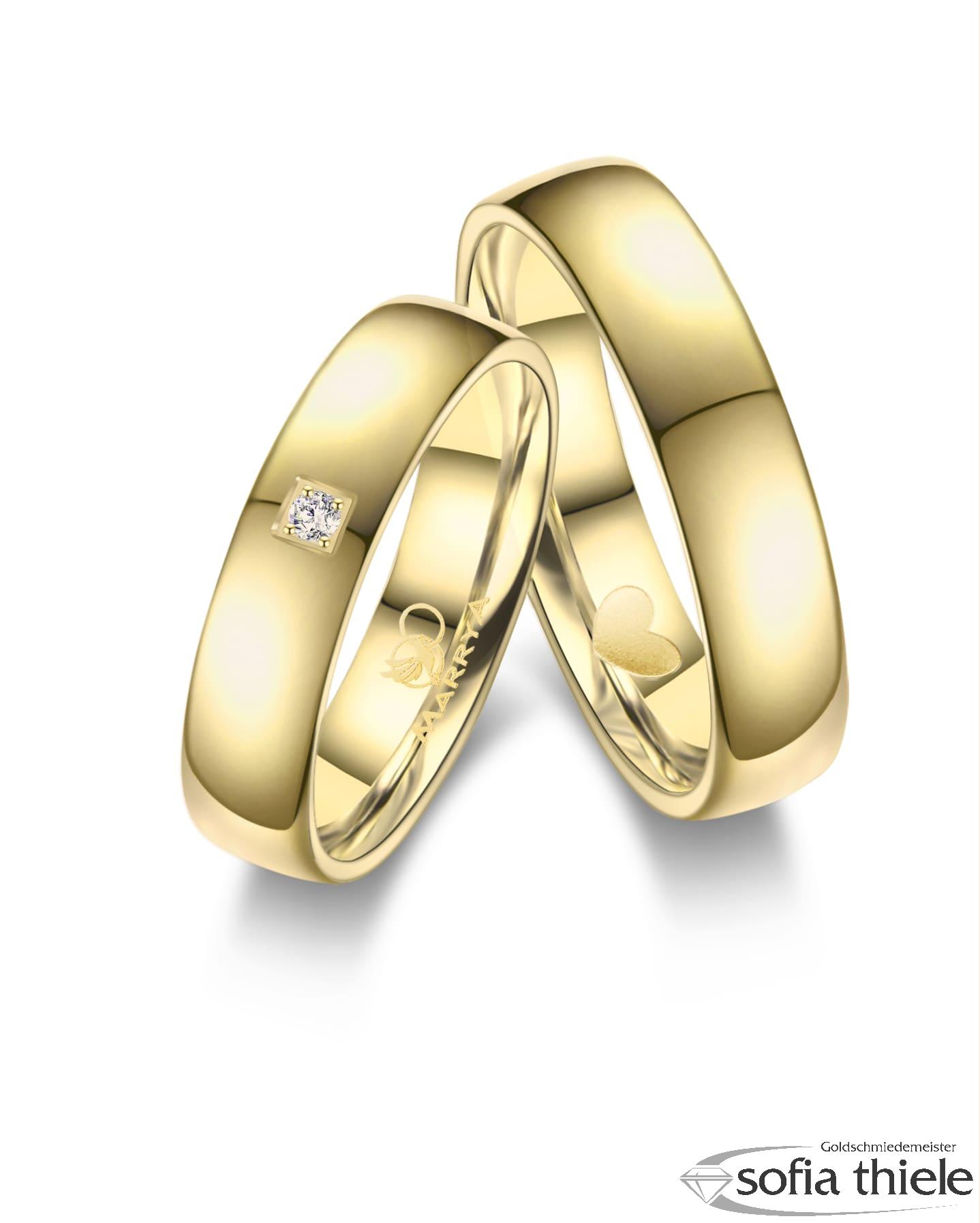 Trauringe Edelstahl Paar ES-30