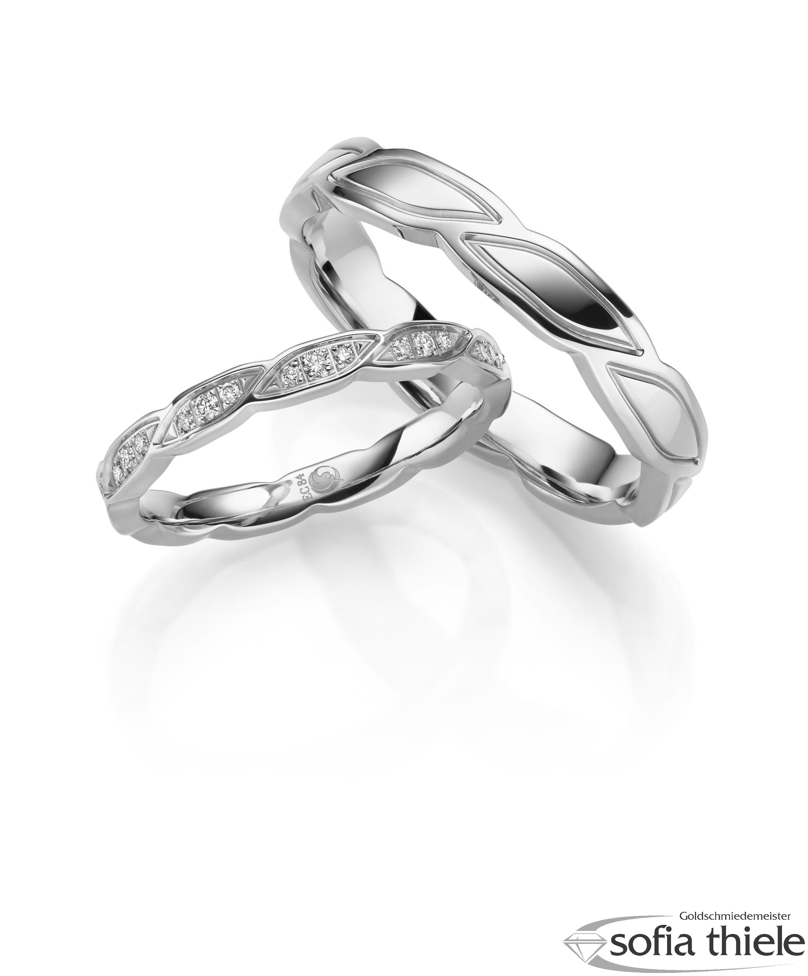 Trauringe Gold Paar RU-1705-1-375W