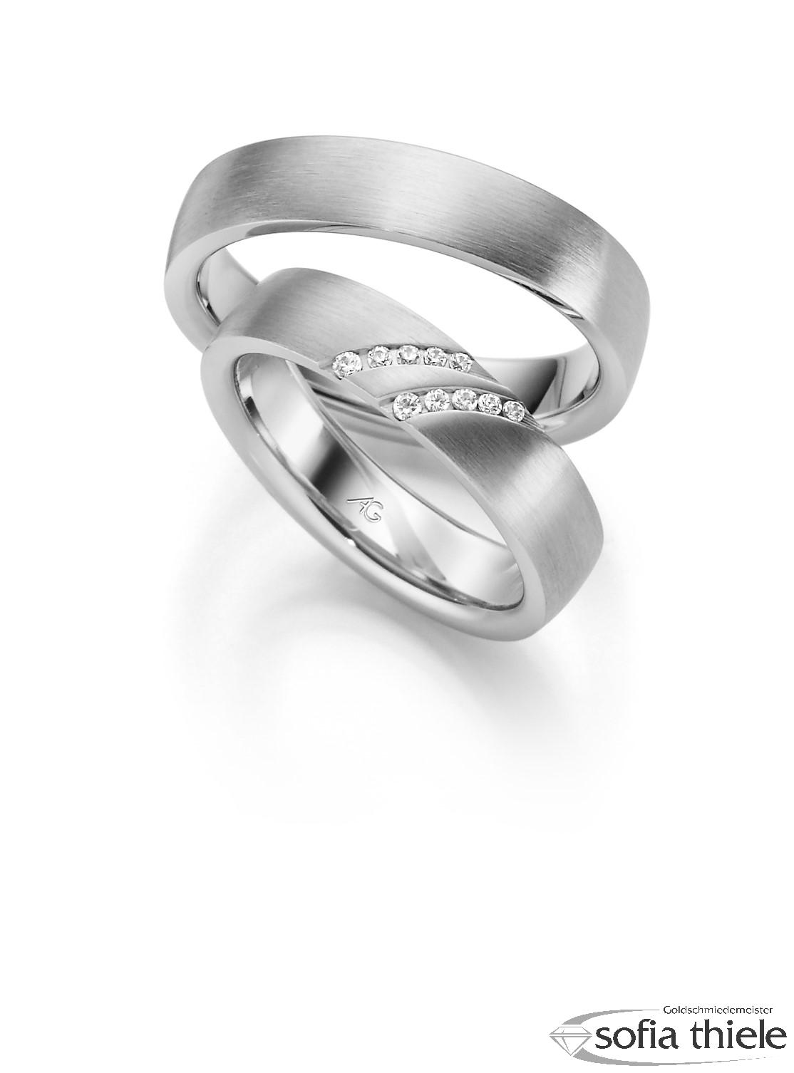 Trauringe Gold Paar G-28634-5-375W