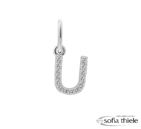 Kettenanhänger Silber m. Zirk. XS10450W-U