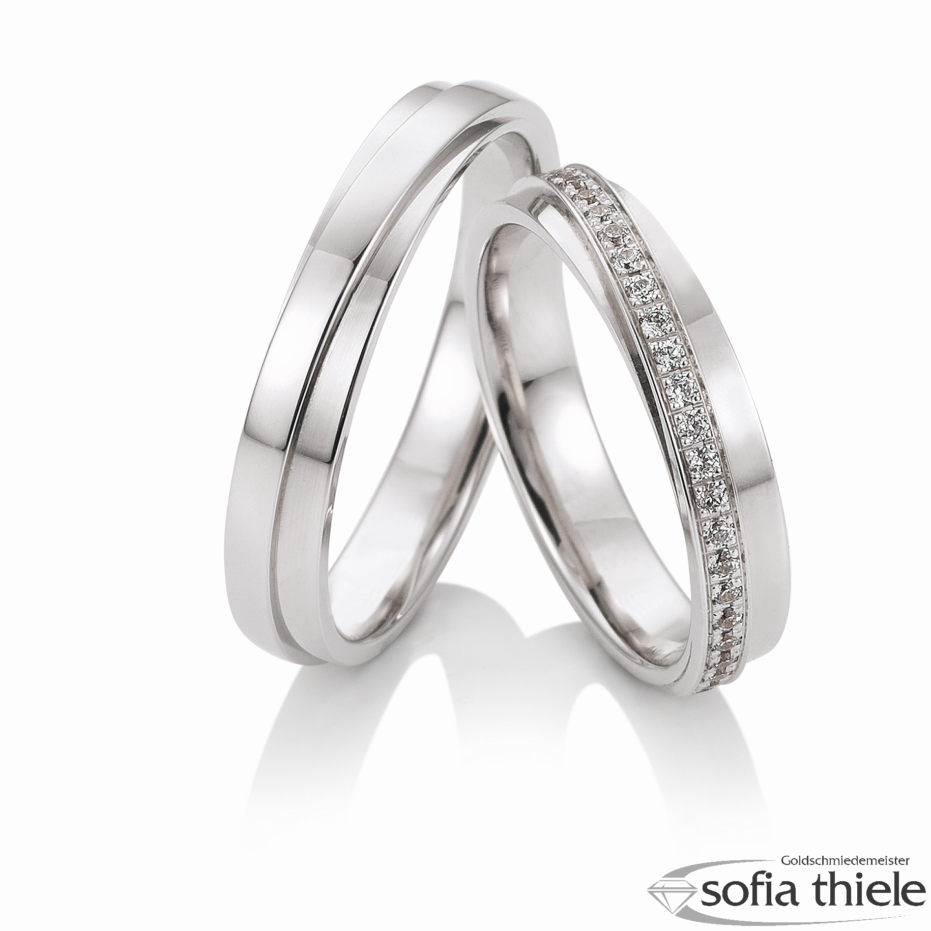 Trauringe Gold Paar 49-81703-0-375W