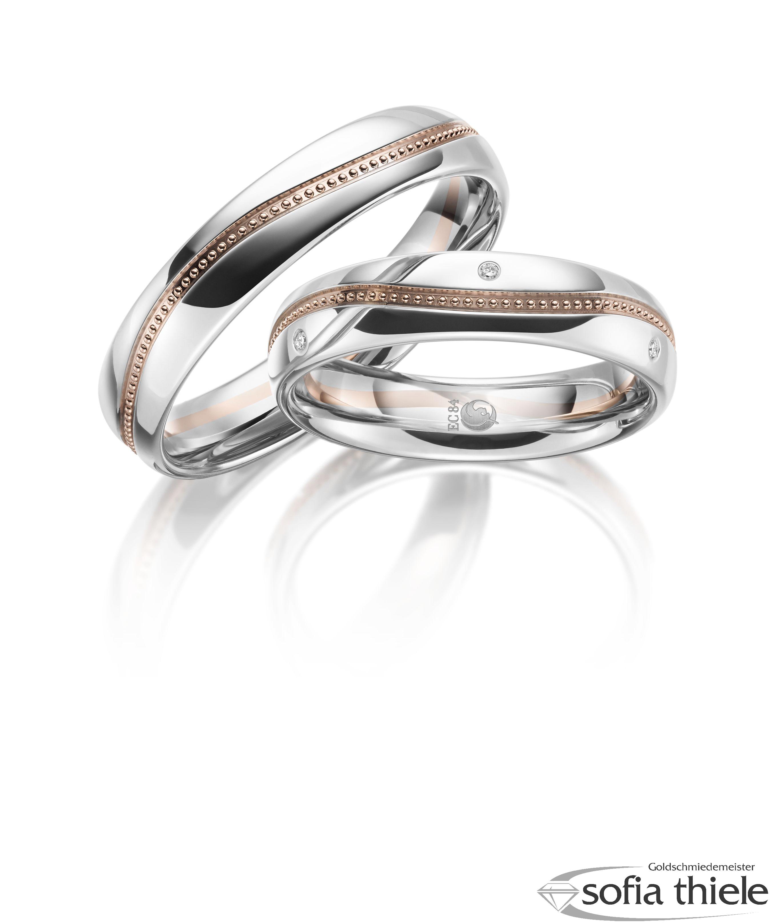 Trauringe Gold Paar RU-1627-1-375WR