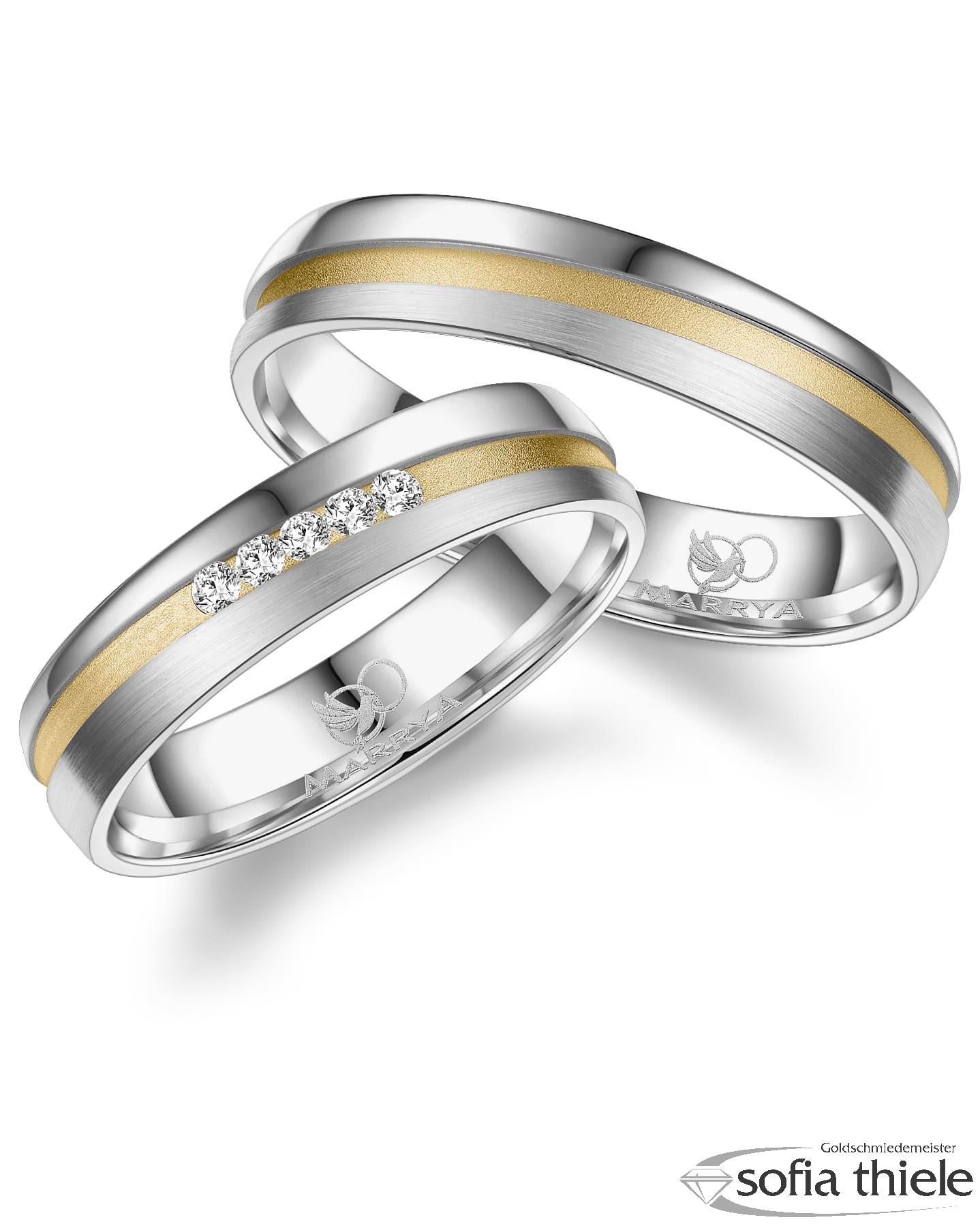 Trauringe Silber Paar SI-23