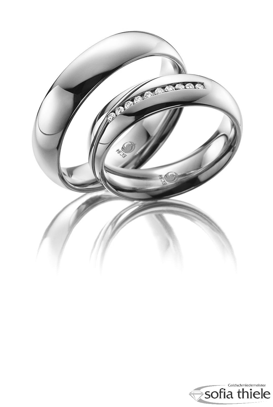 Trauringe Gold Paar RU-1040-1-375W