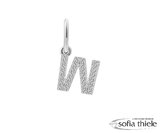 Kettenanhänger Silber m. Zirk. XS10450W-W