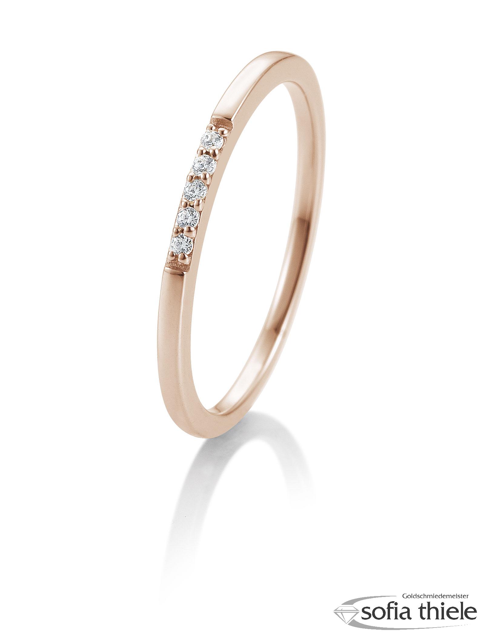 Damenring Gold  mit Diamant B-41-880180-585R