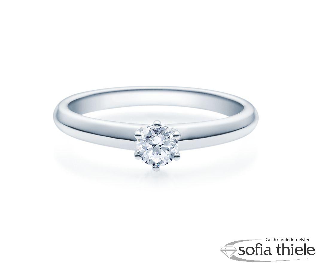 Damenring Silber mit Diamant 18003-0,3-L