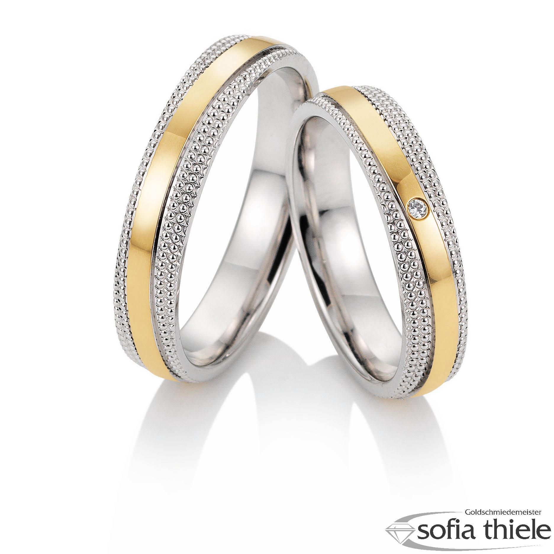 Trauringe Gold Paar 49-81729-0-375WG