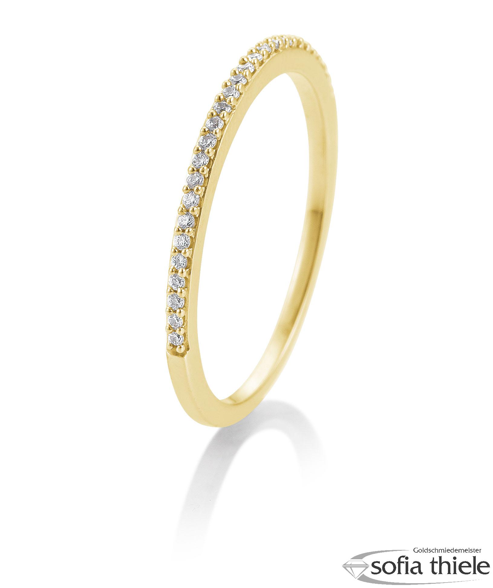 Damenring Gold  mit Diamant B-41-866170-585G
