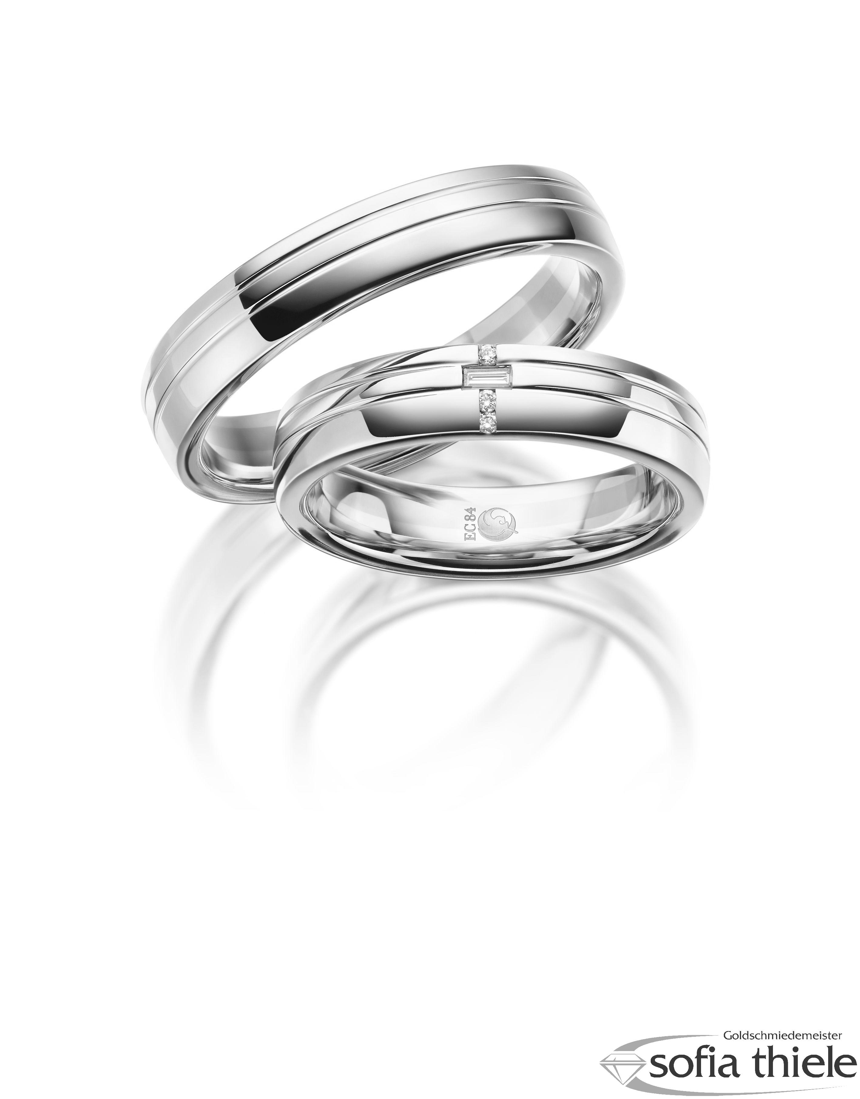 Trauringe Gold Paar RU-1614-1-375W